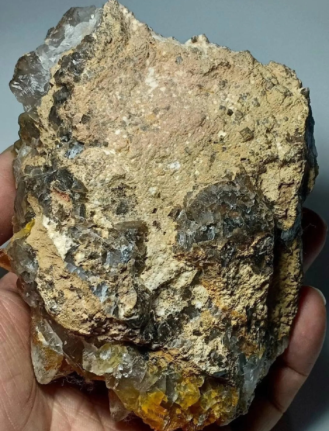 Calcite crystals cluster 580 grams