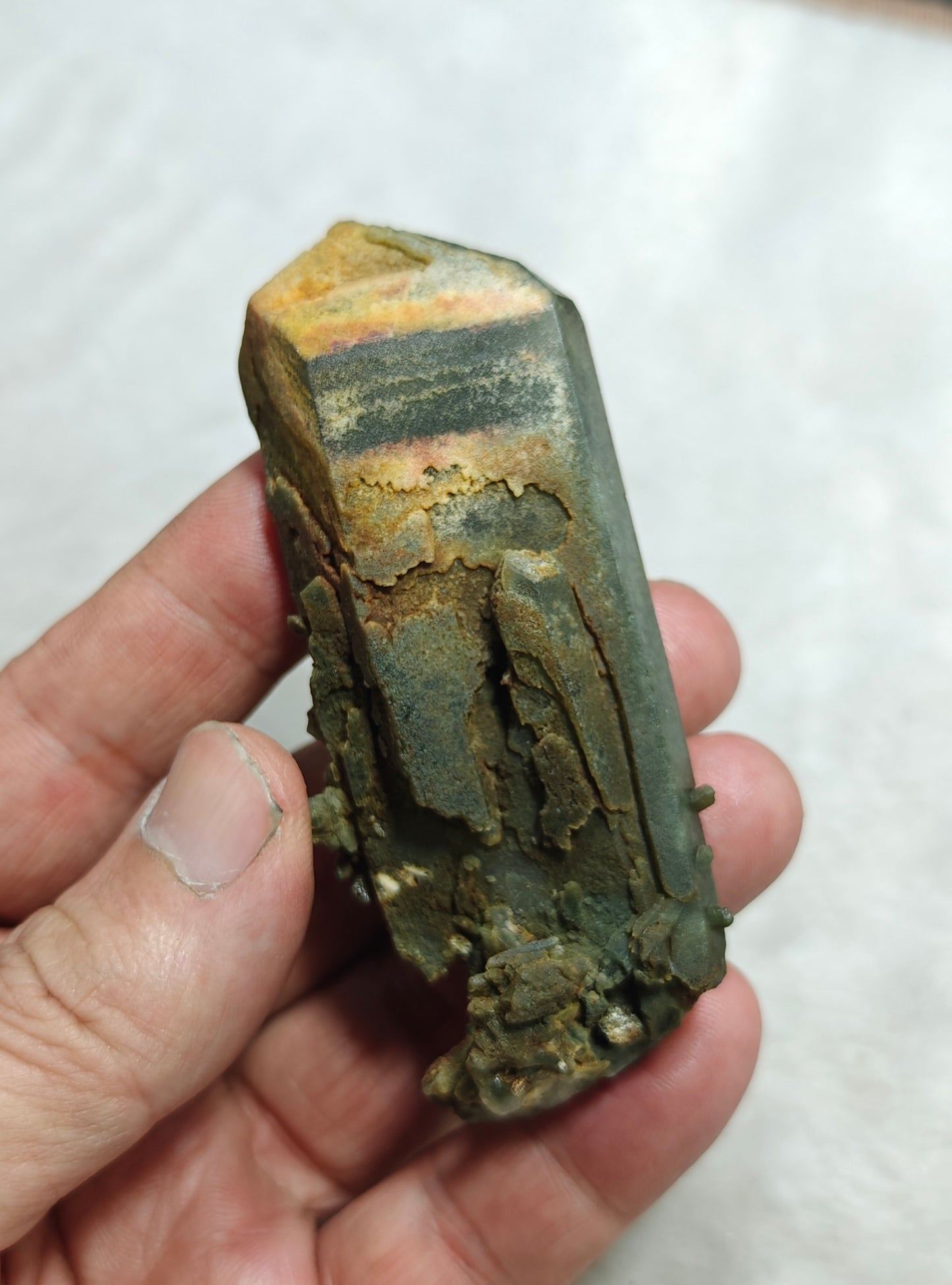 Natural crystal of beautifully terminated Chlorite Quartz 78 grams