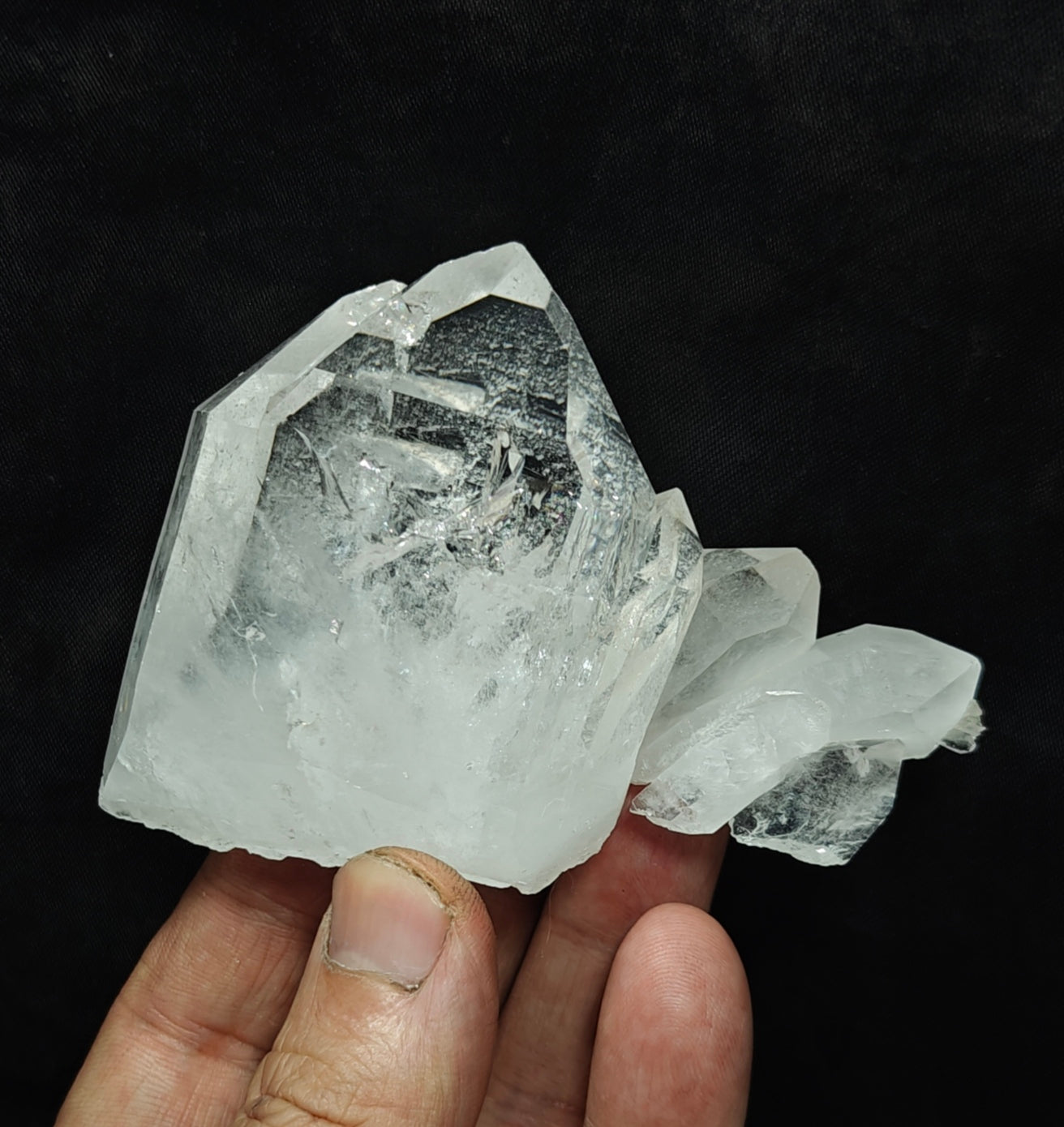 Natural quartz crystals cluster combined together 194 grams