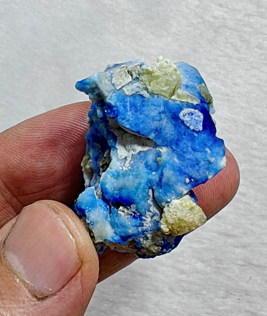 Afghanite Fluorescent specimen with calcite  19 grams