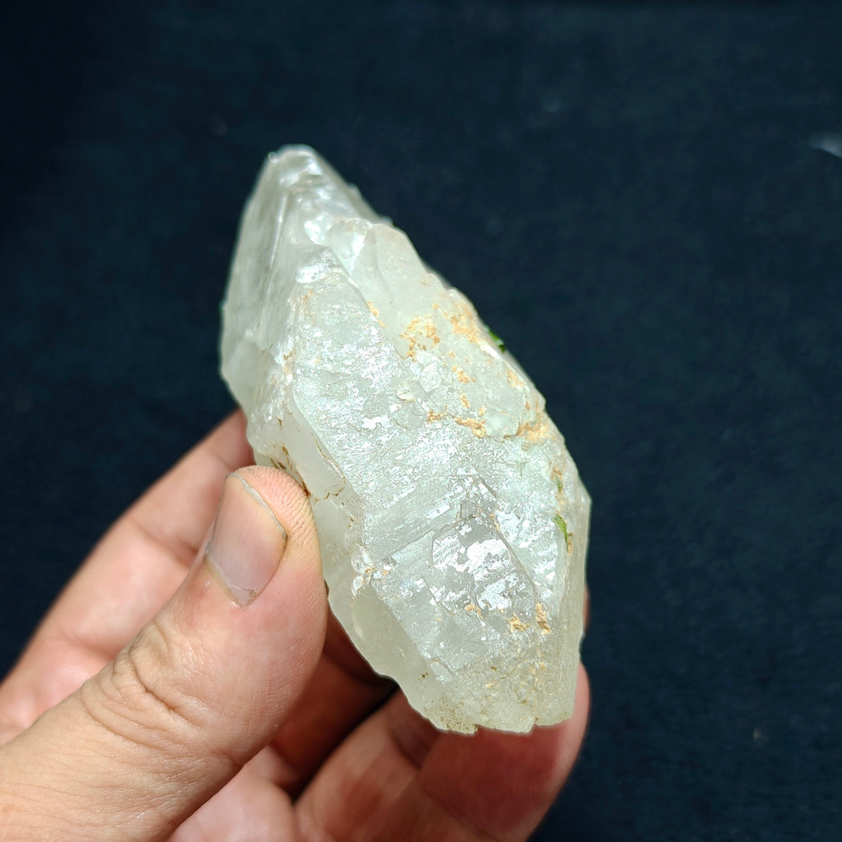Natural quartz with green Tourmalines 265 grams