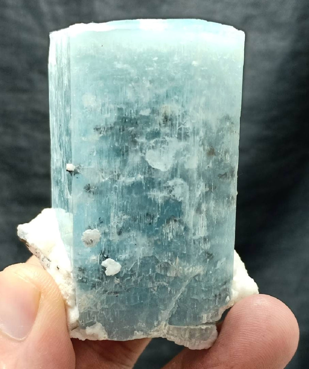 Afghanistan Aquamarine Crystal with associated tantalite 196 grams