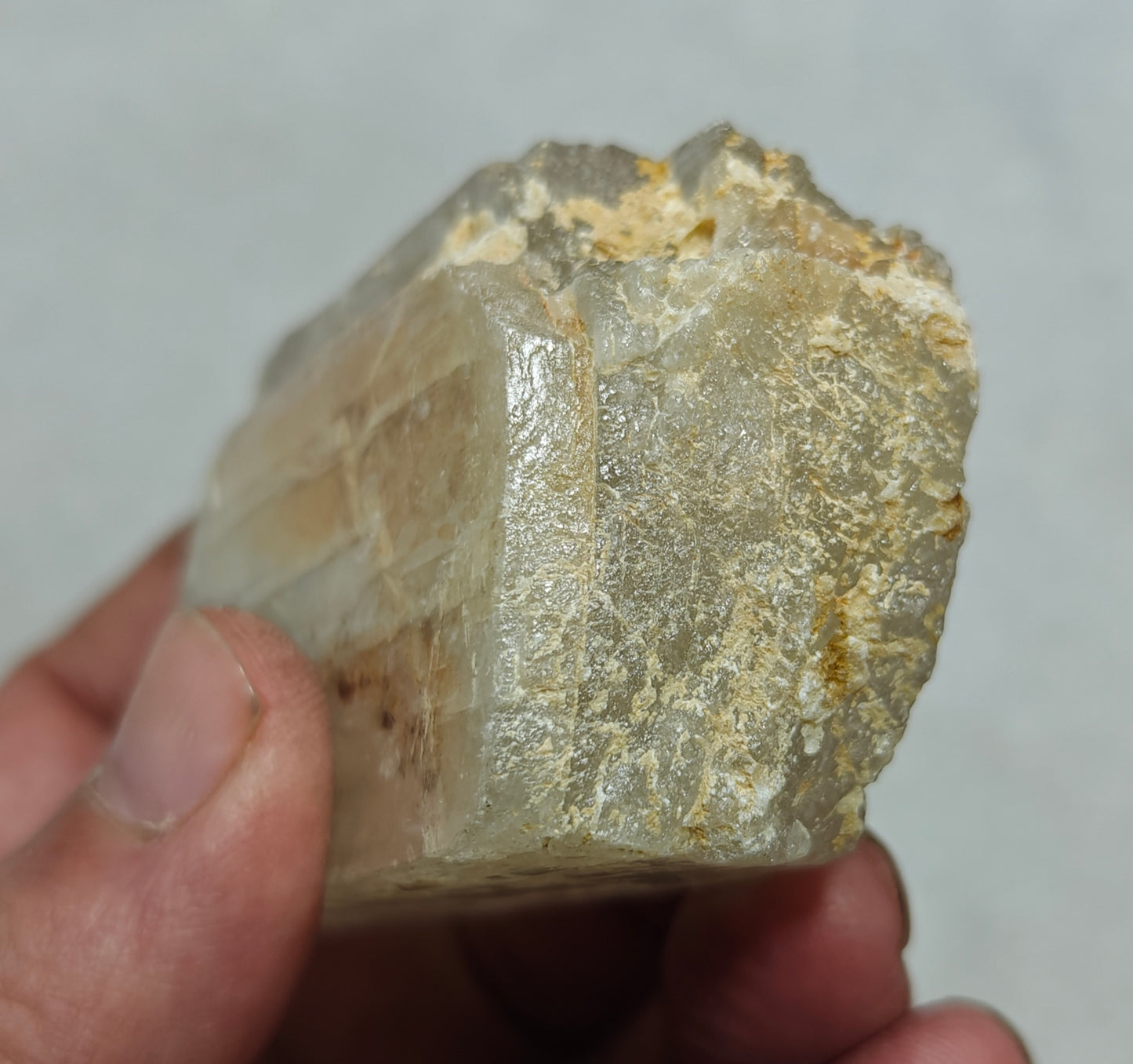 Natural spodumene crystal 248 grams