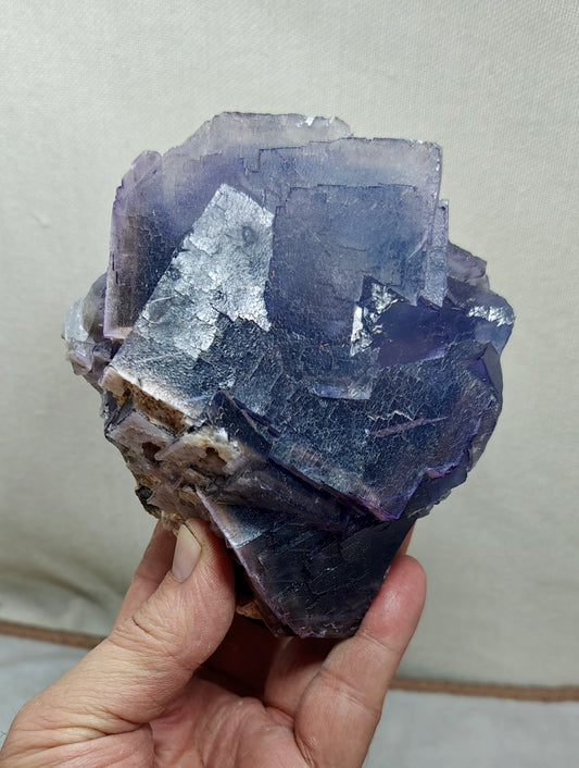 Purple Fluorite with Blue zoning 1050 grams