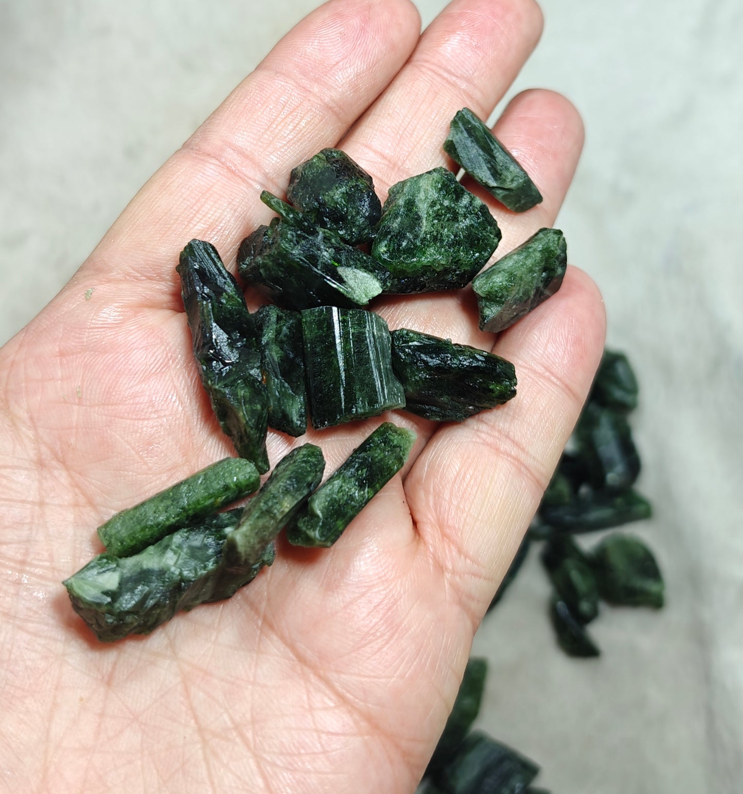 Natural diopside crystals 500 grams