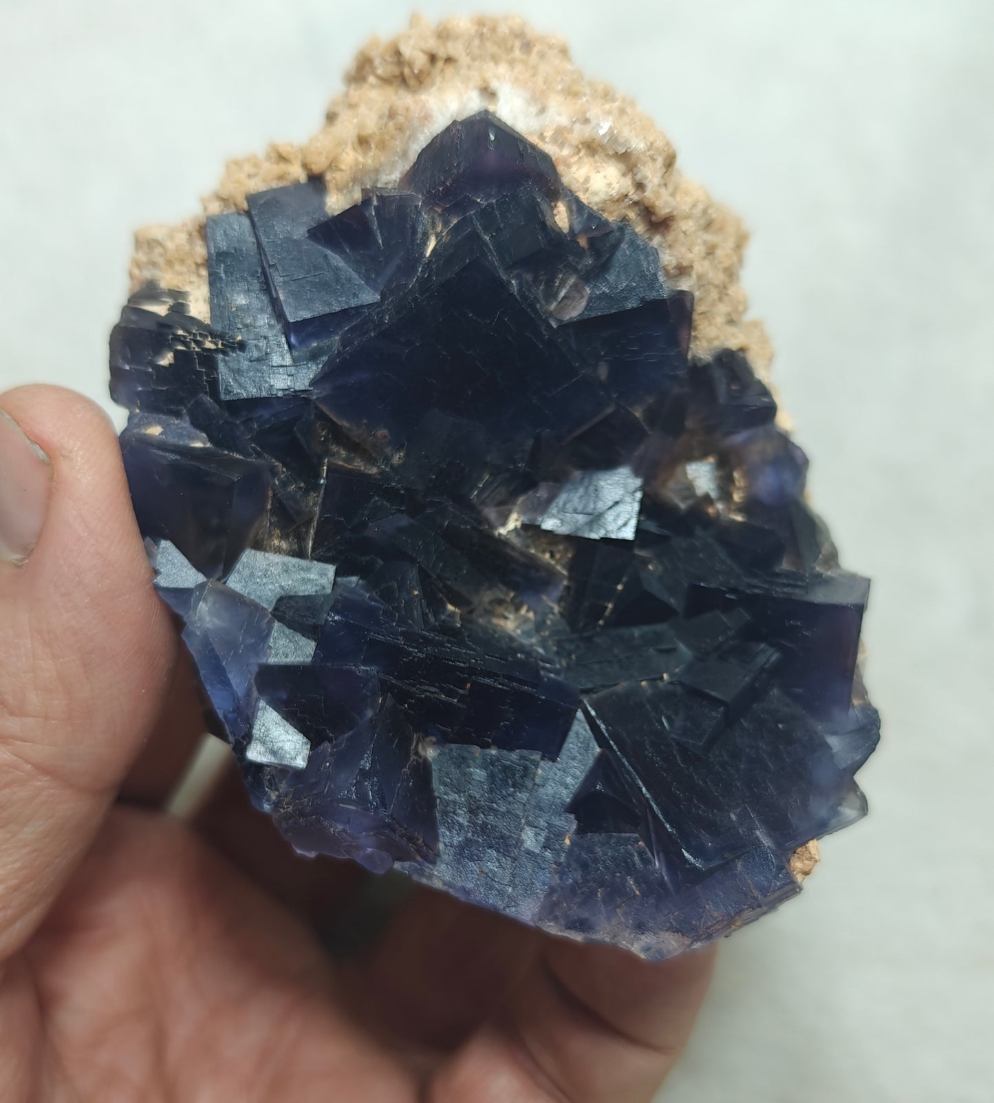 Dark purple Fluorite specimen 259 grams