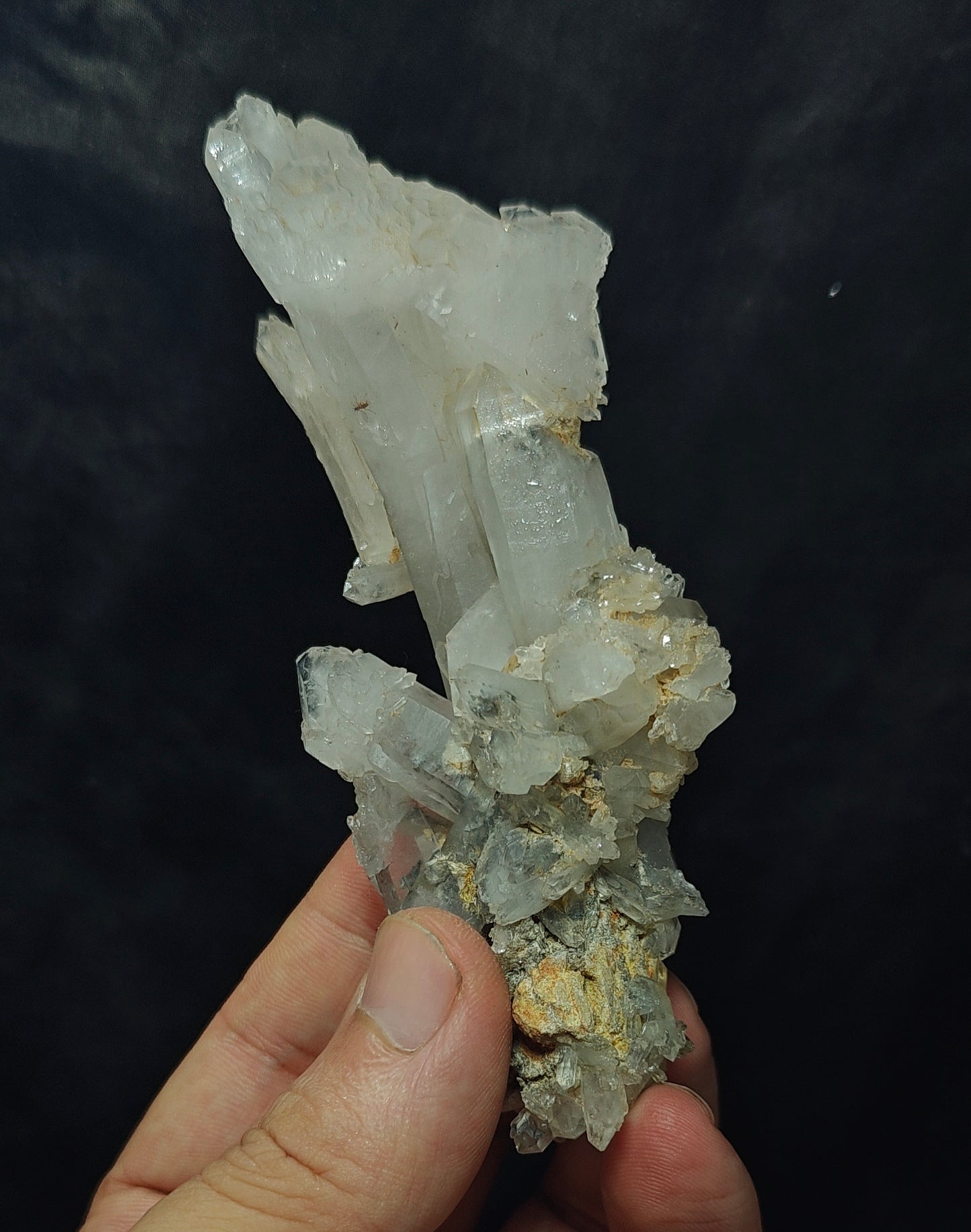 Chlorite Quartz Crystals cluster 135 grams