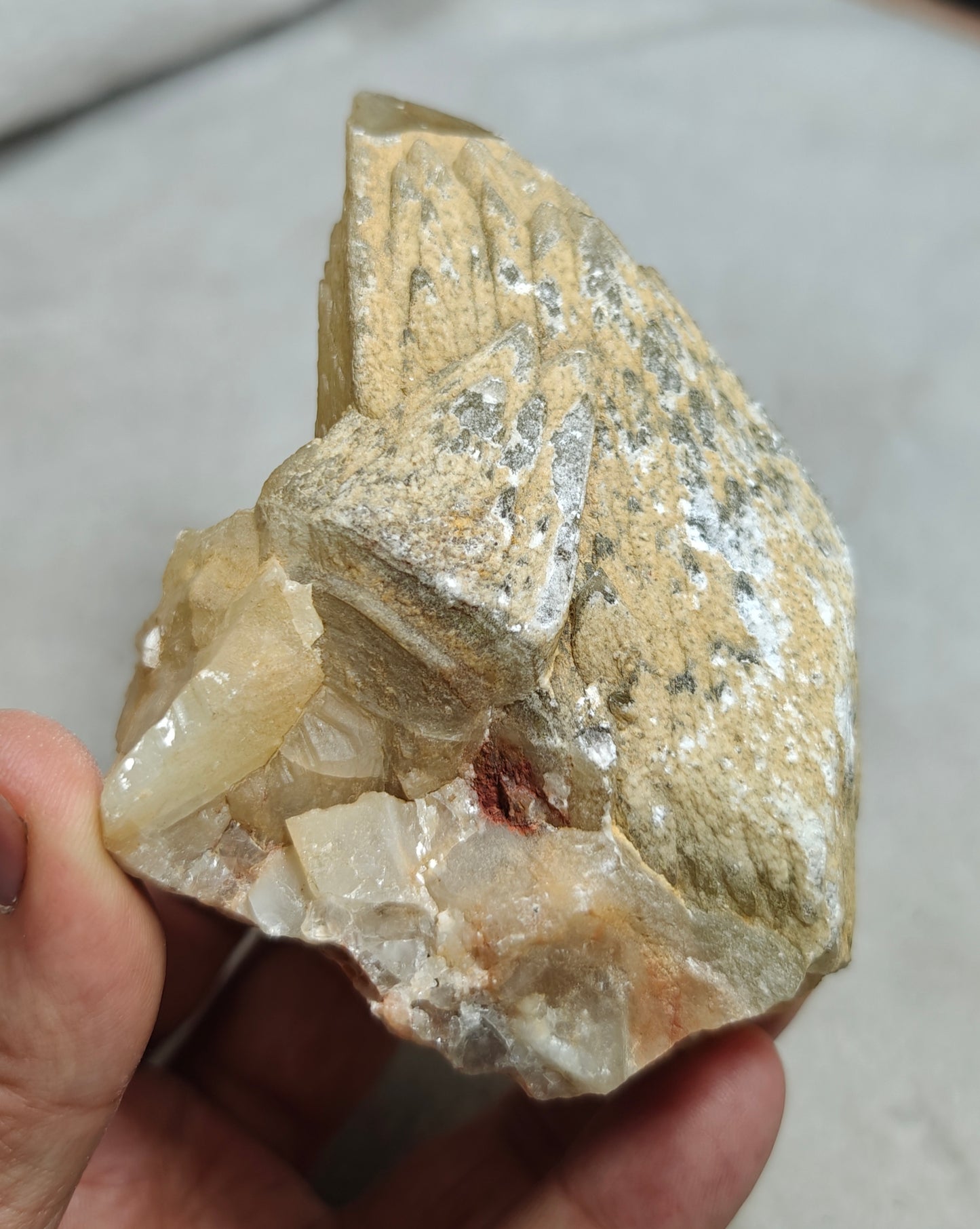 Natural Dogteeth calcite crystal 419 grams