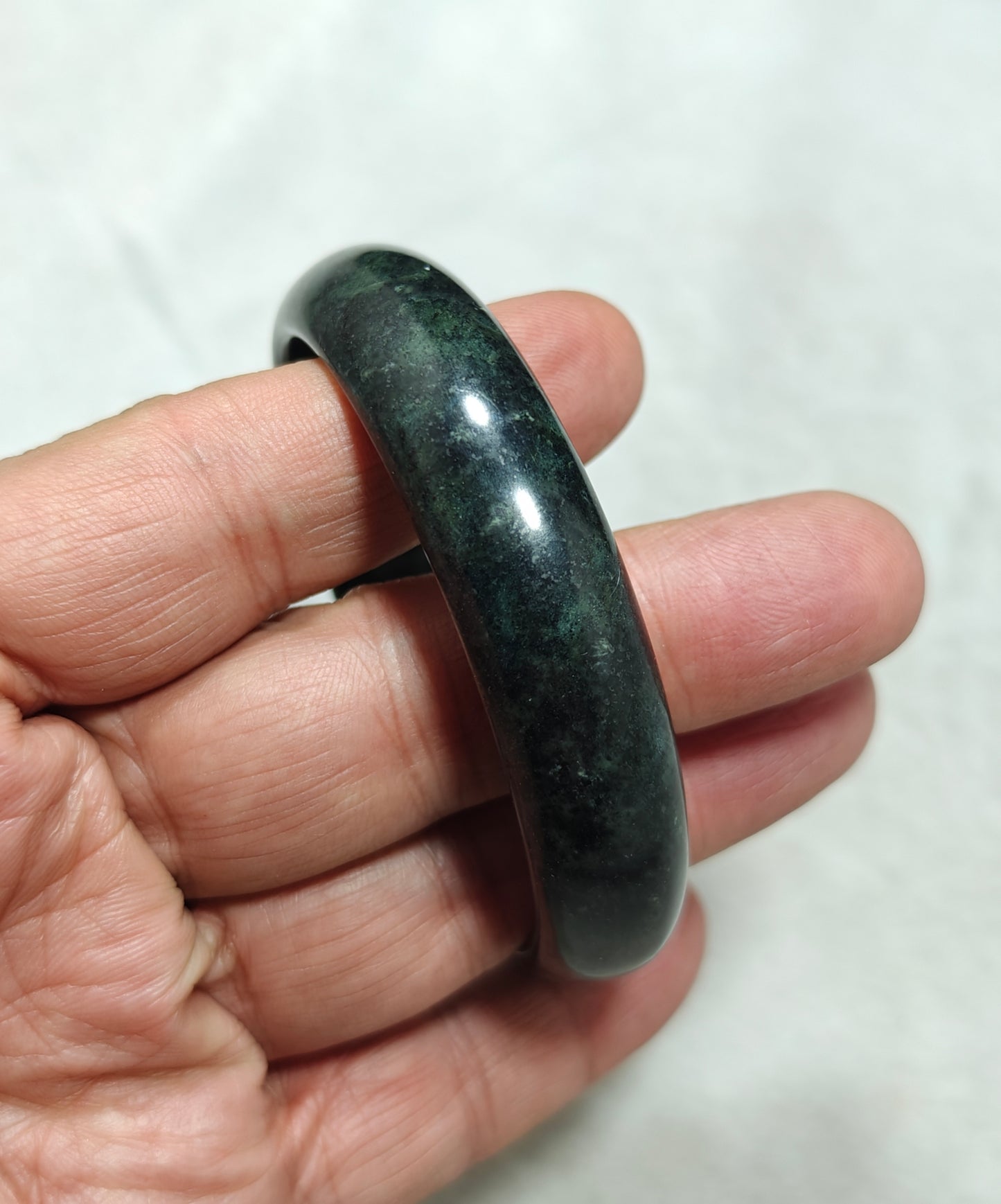 65 mm Size natural serpentine Bangle