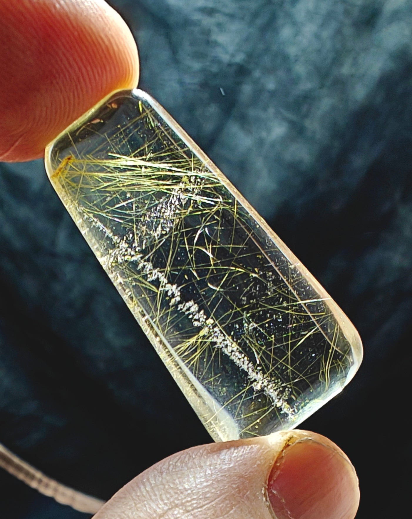 Golden Rutile Included Quartz – Polished Freeform 10 grams