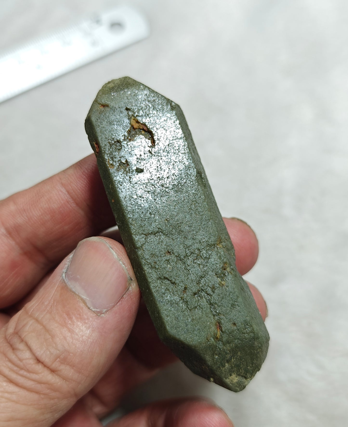 Natural double terminated Chlorite Quartz 46 grams