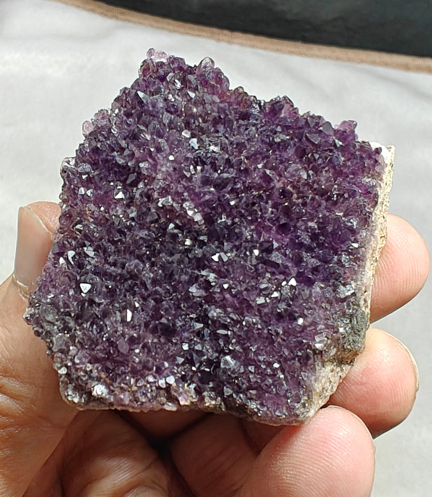 Drusy Amethyst crystals Cluster 73 grams