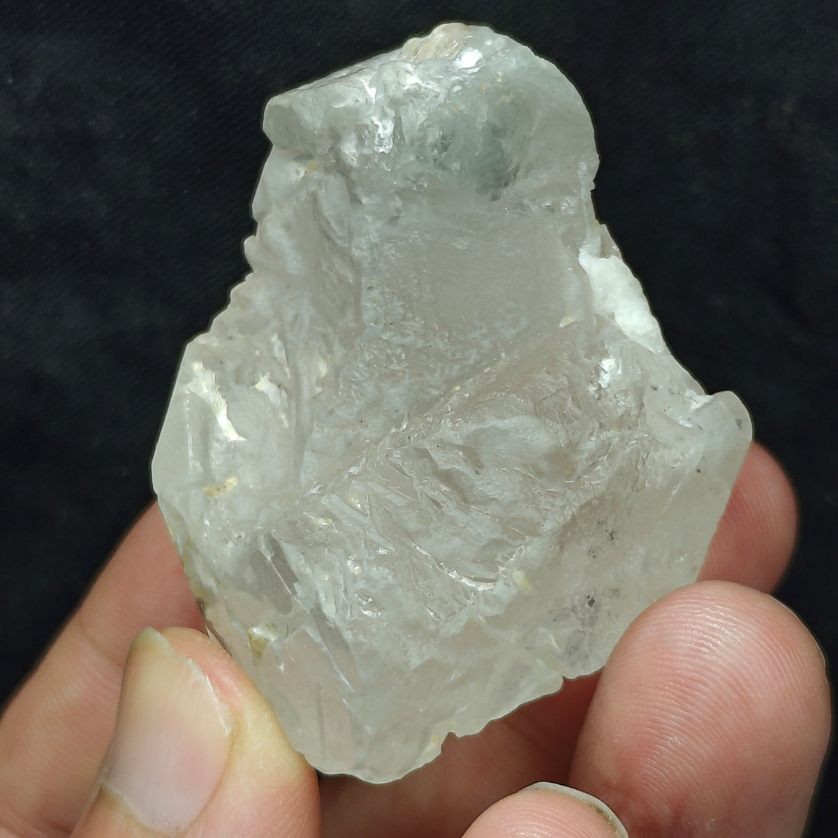 Natural etched terminated morganite crystal 78 grams