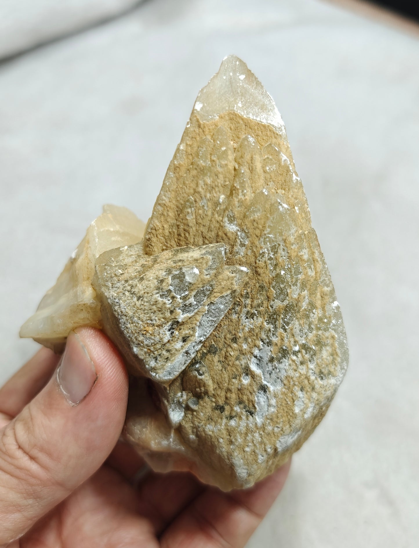 Natural Dogteeth calcite crystal 419 grams