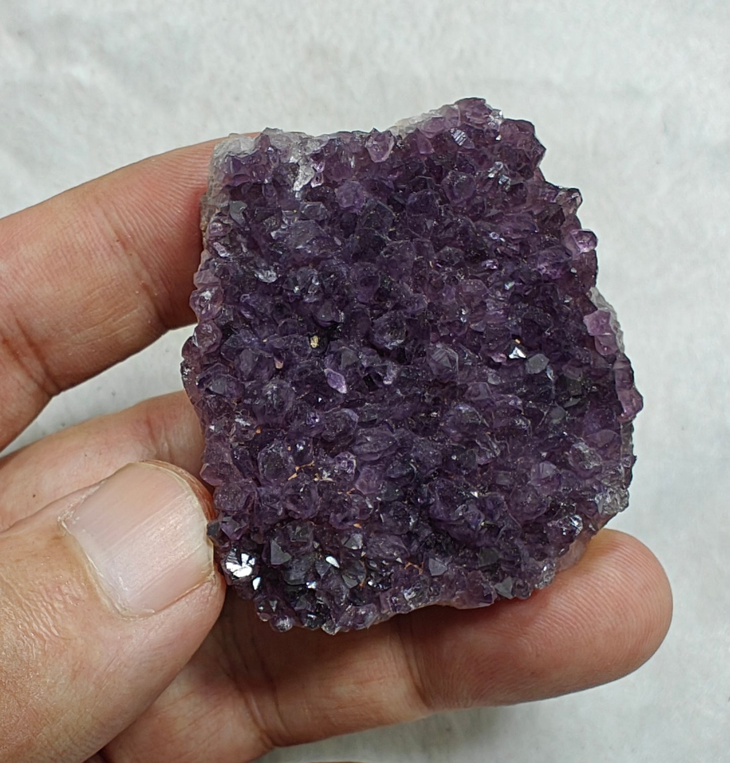 Single Beautiful Drusy Amethyst crystals Cluster specimens 74 grams