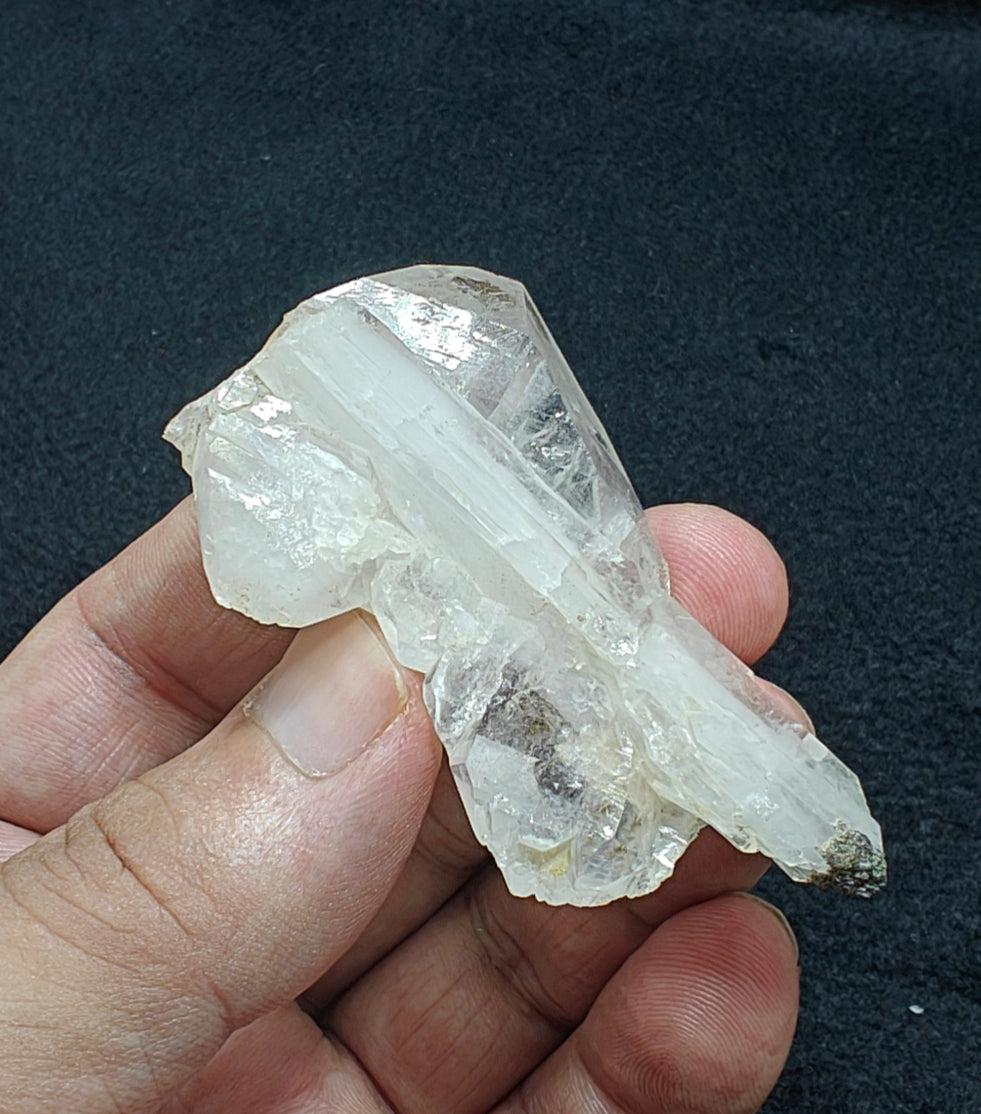 Natural Faden Quartz crystal specimen 48 grams