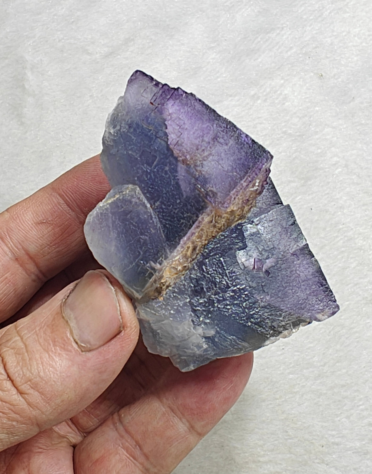 Natural Purple Fluorite with blueish zoning 190 grams