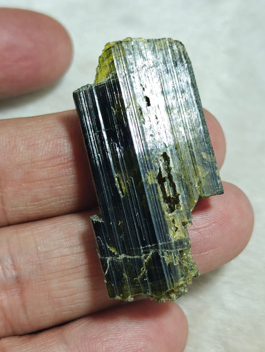 Natural etched epidote crystal 17 grams