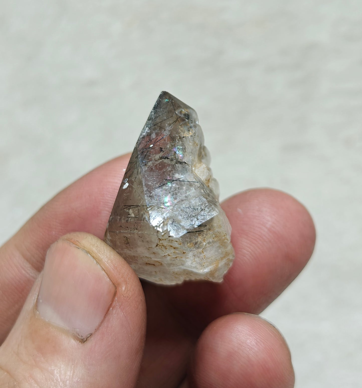 Natural terminated rutiles included quartz crystal 20 grams