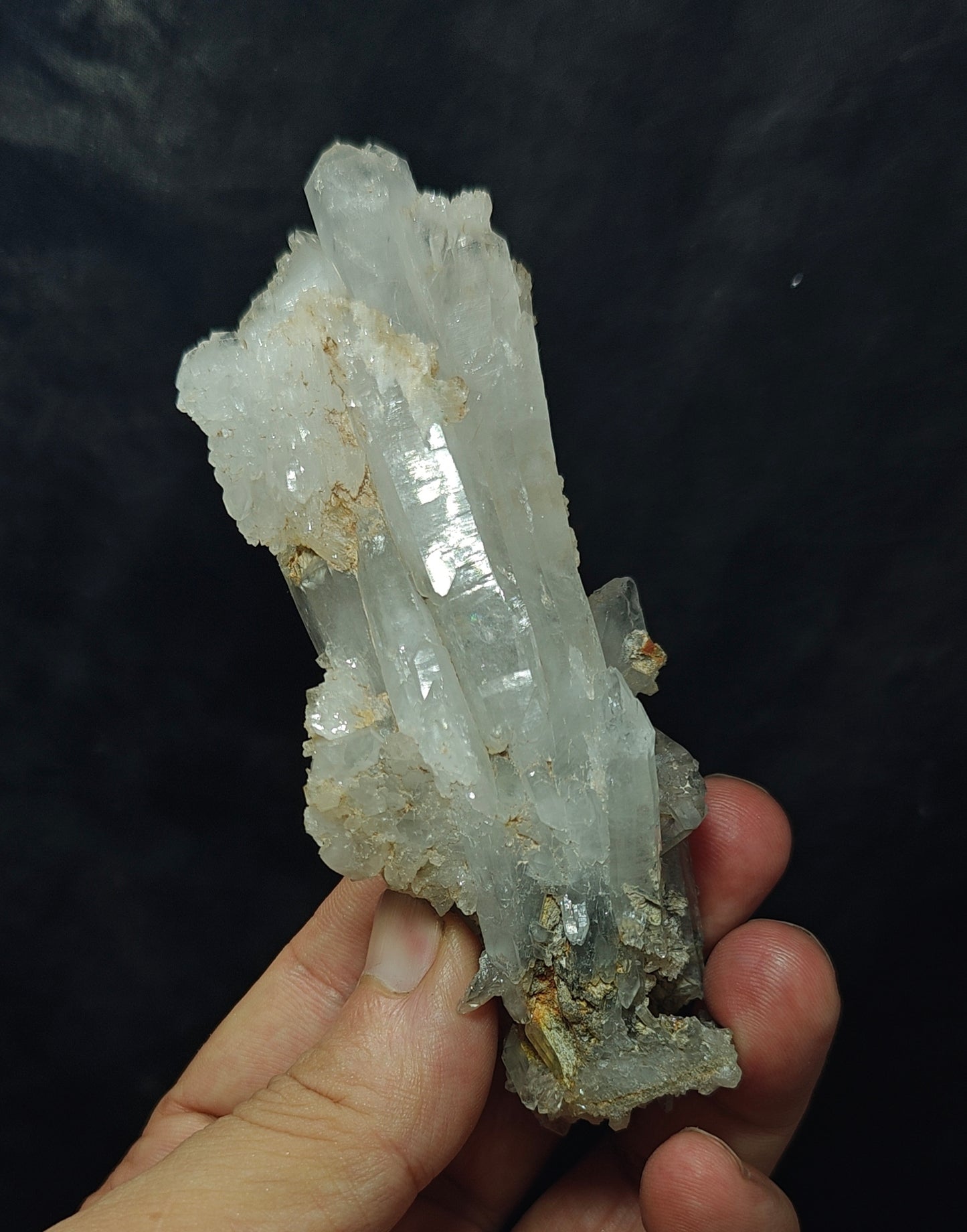 Chlorite Quartz Crystals cluster 135 grams