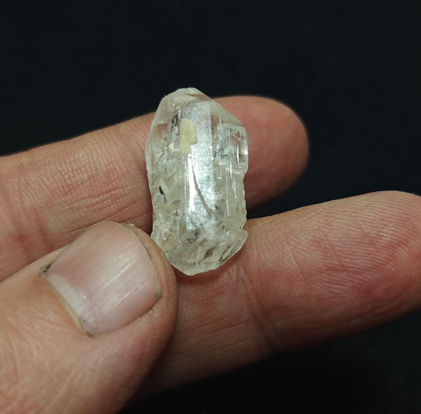 Double terminated topaz crystal