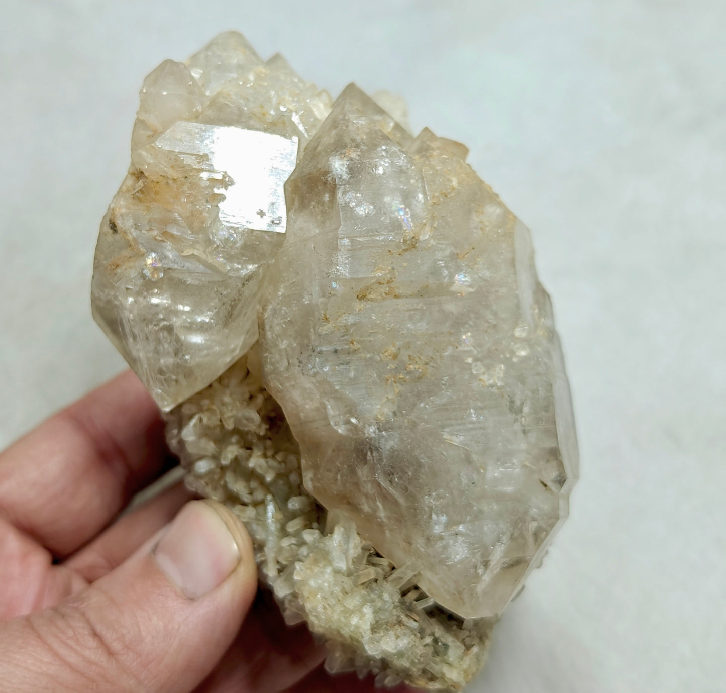 Beautiful specimen of DT fenster Quartz Crystal on matrix 508 grams