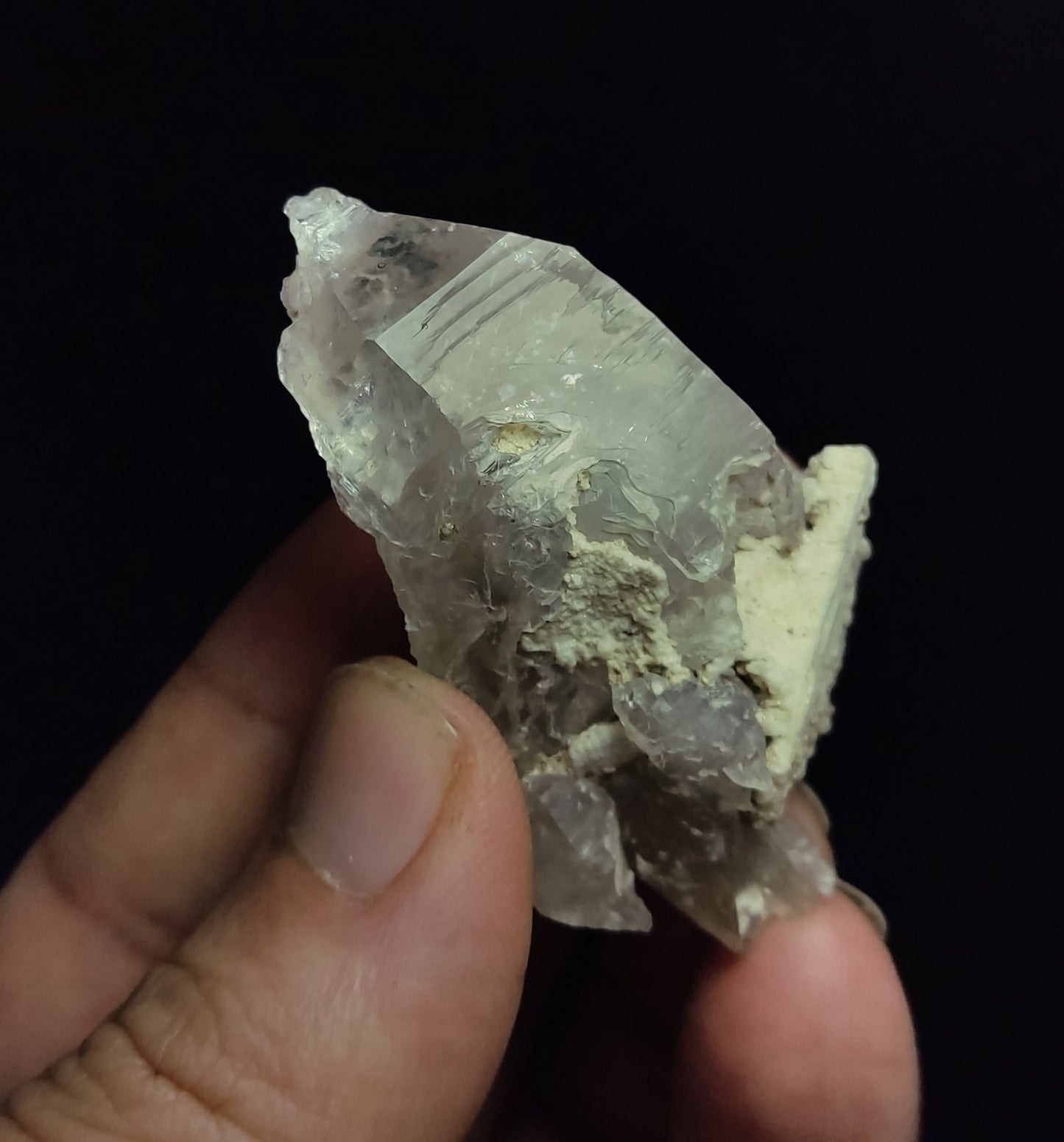 Natural Fully Etched Smoky Double Terminated Quartz Crystal 45 grams