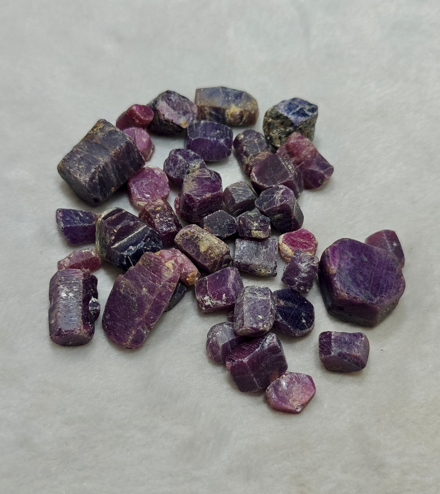 Natural Ruby Crystals lot 170 grams