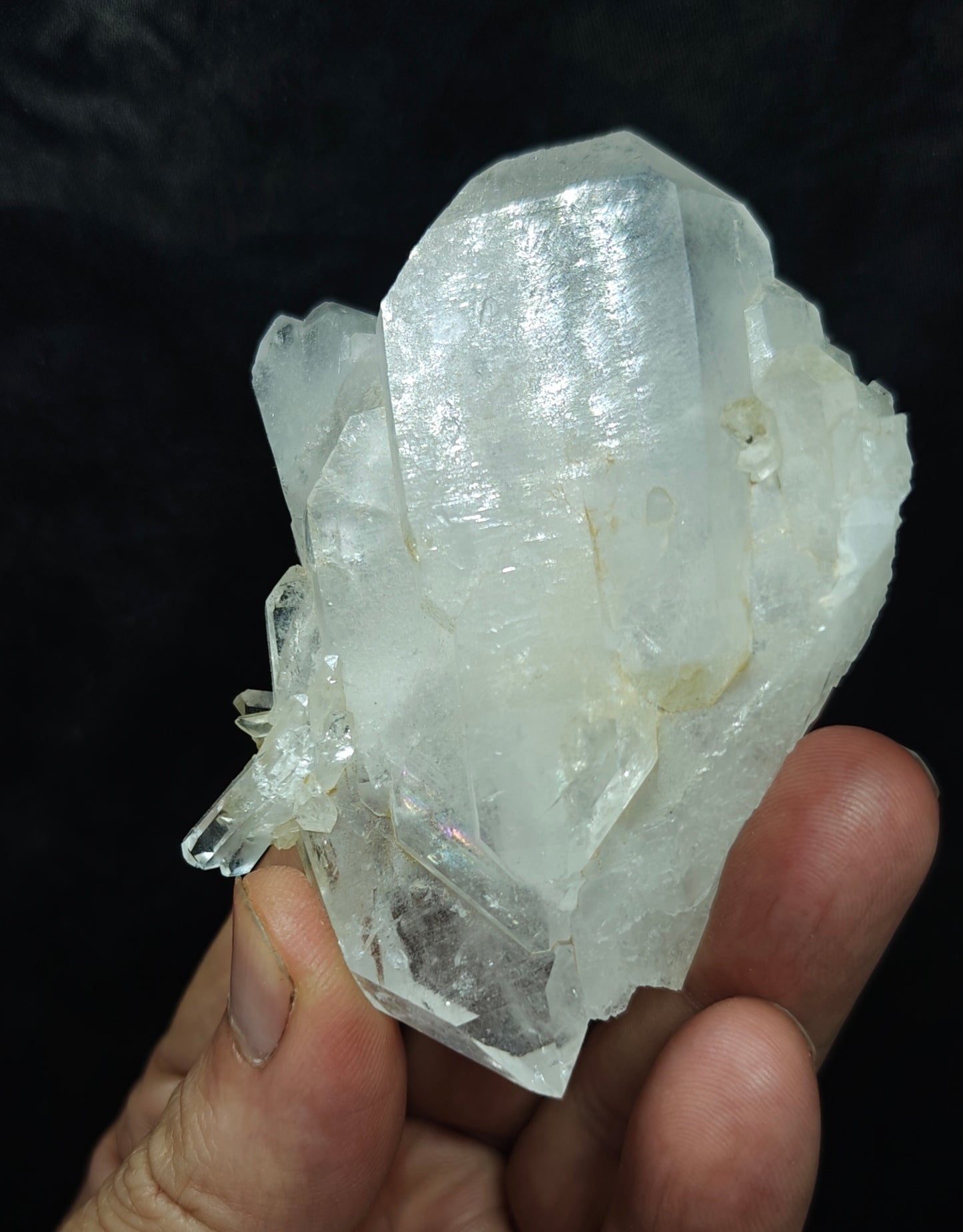 Single beautiful terminated Faden Quartz crystals specimen 152 grams