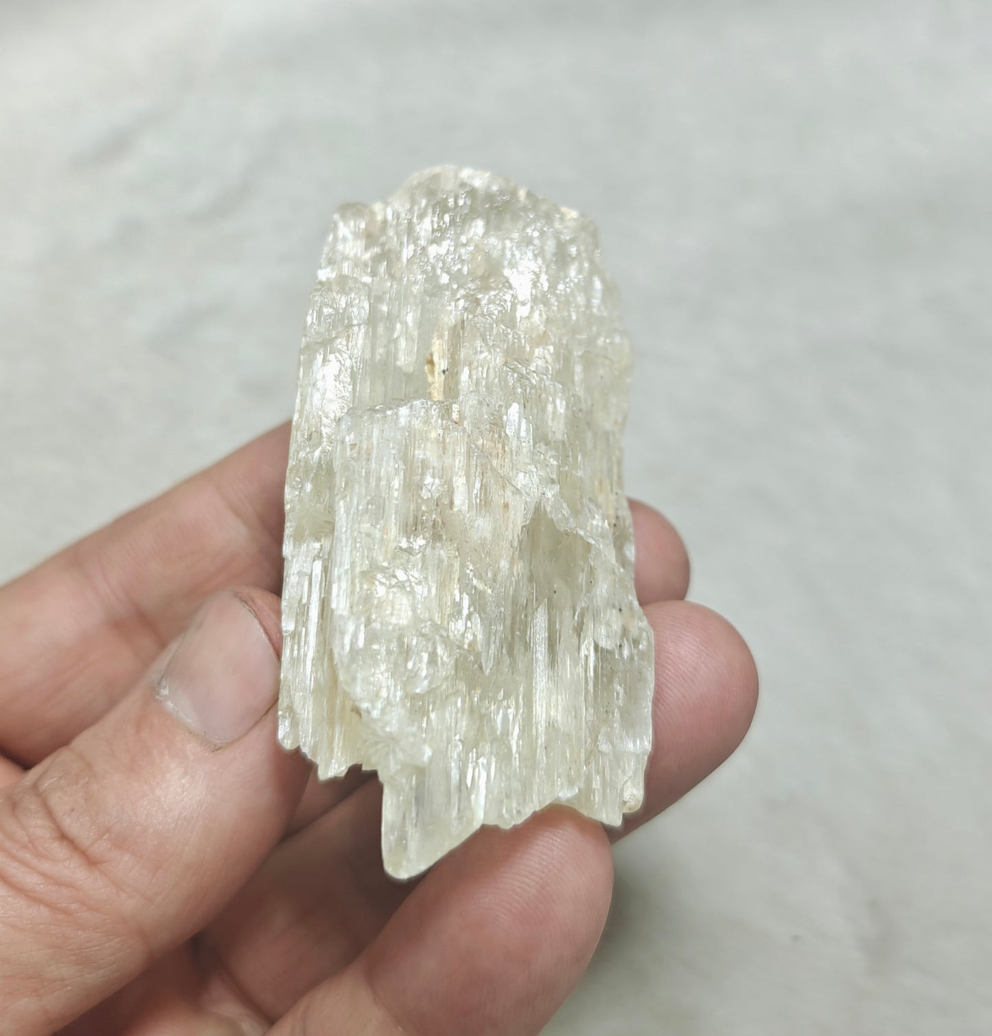 Natural etched spodumene crystal 134 grams