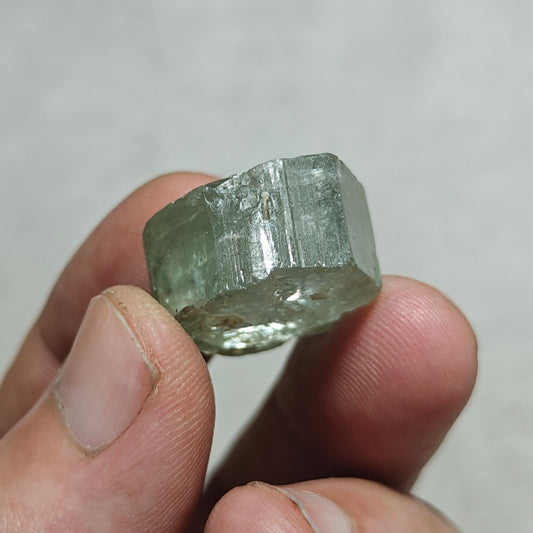 Natural green apatite crystal 14 grams