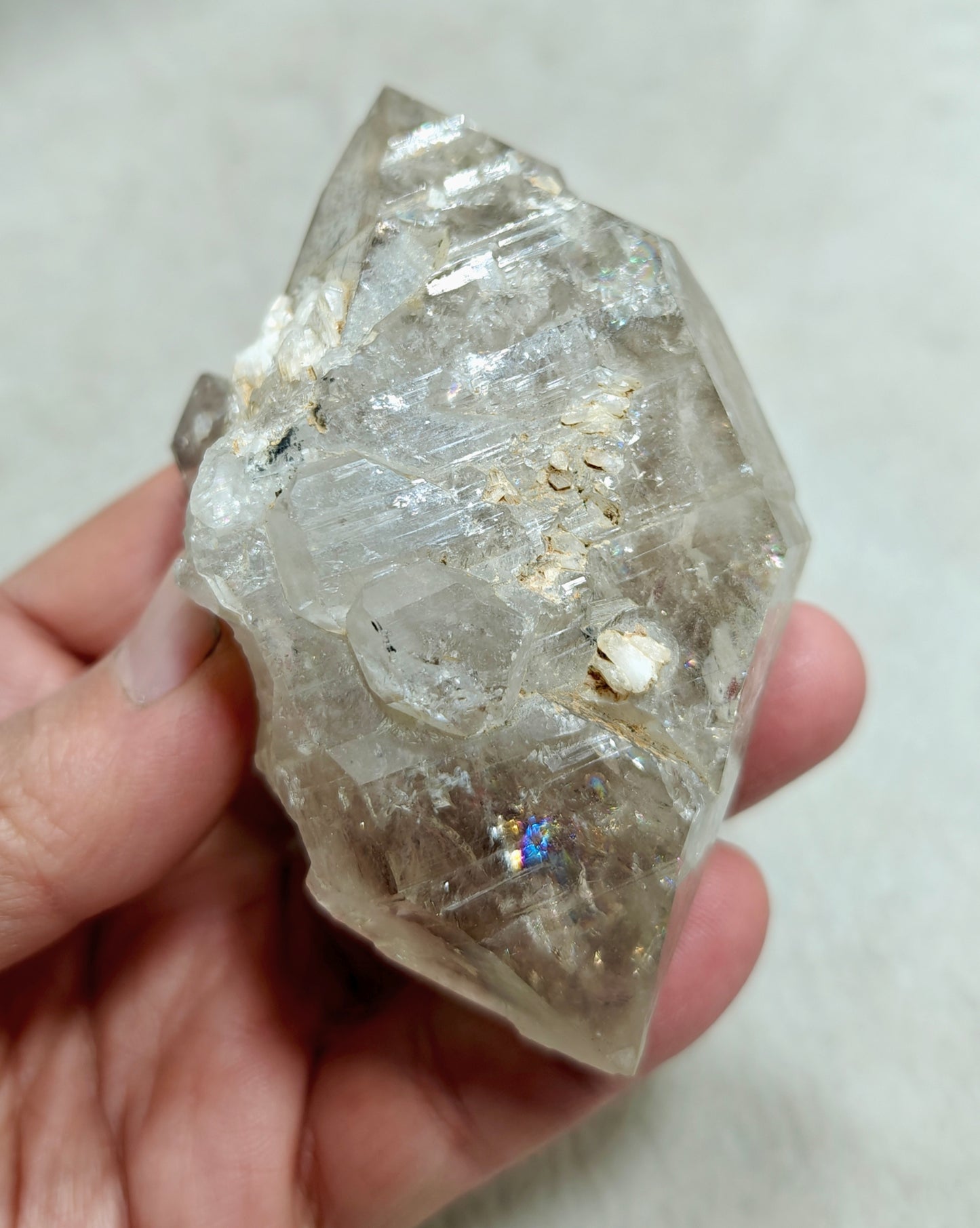 Double terminated fenster Quartz Crystal 254 grams