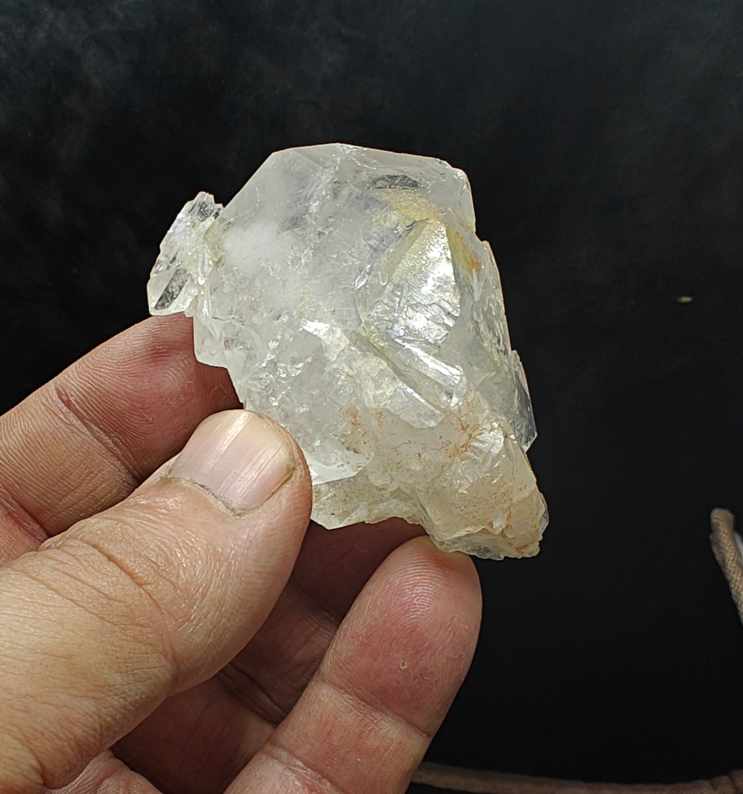 Natural faden quartz crystal 74 grams