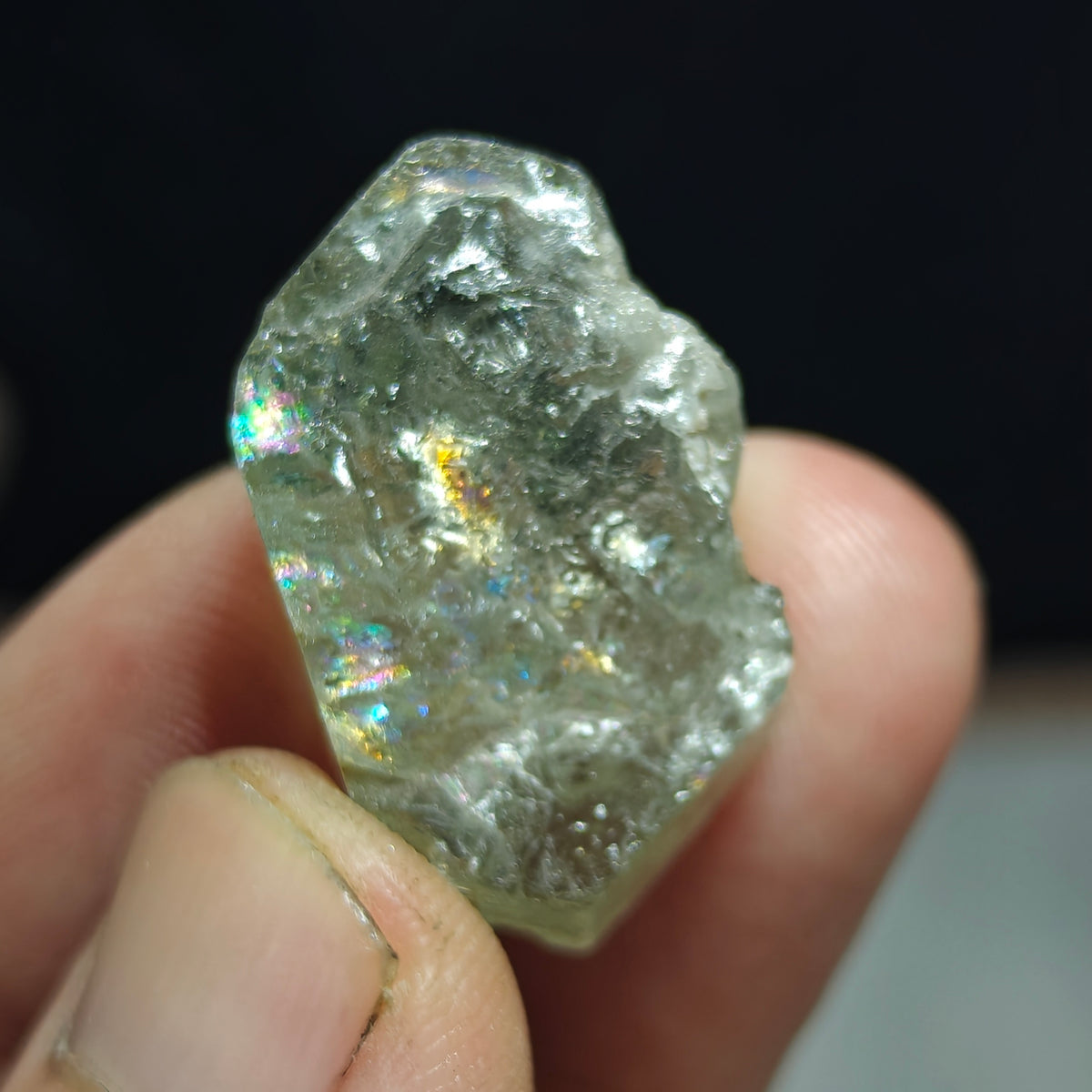 Natural green apatite crystal 16 grams