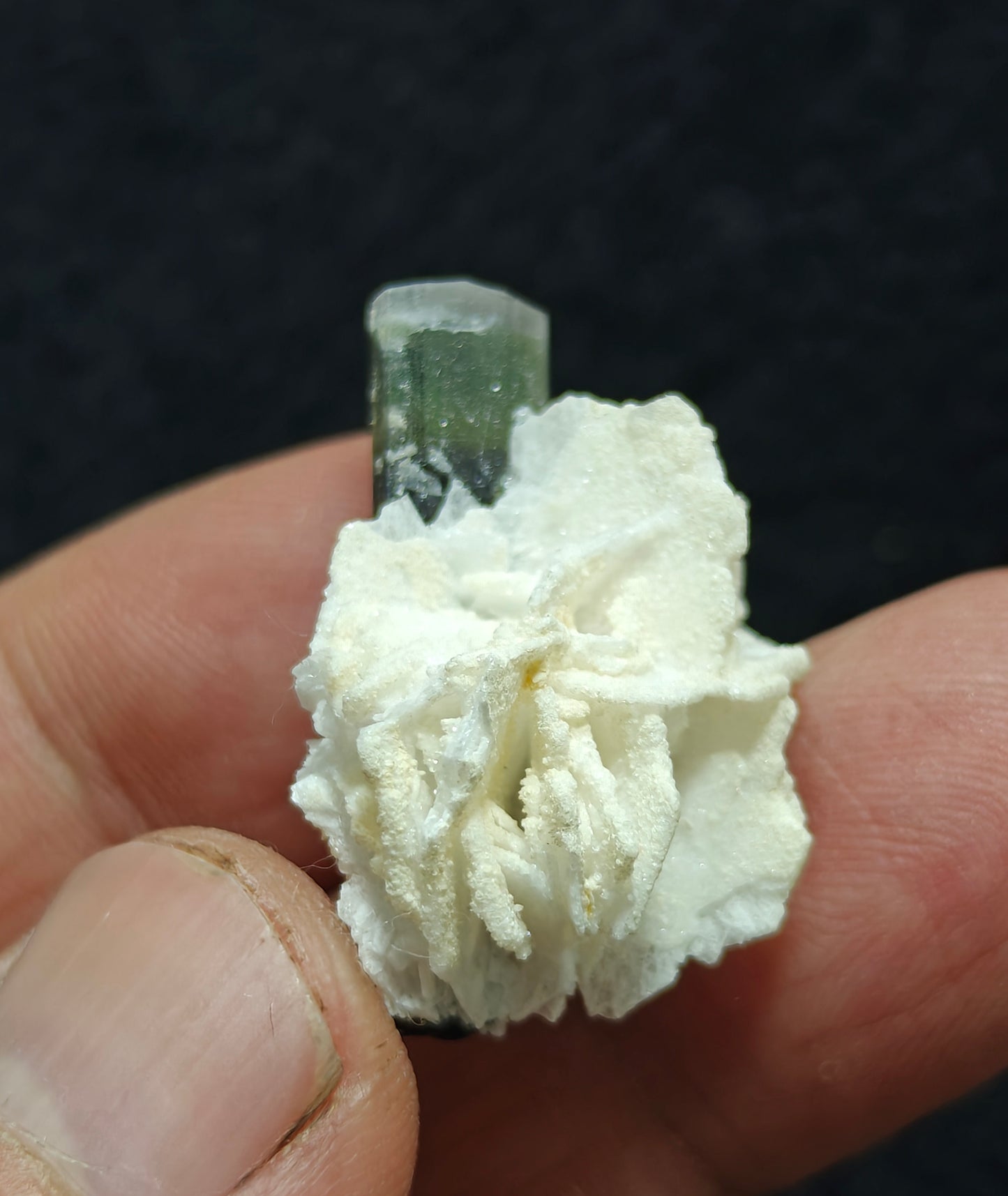 Natural multicolor Tourmaline crystal 7 grams