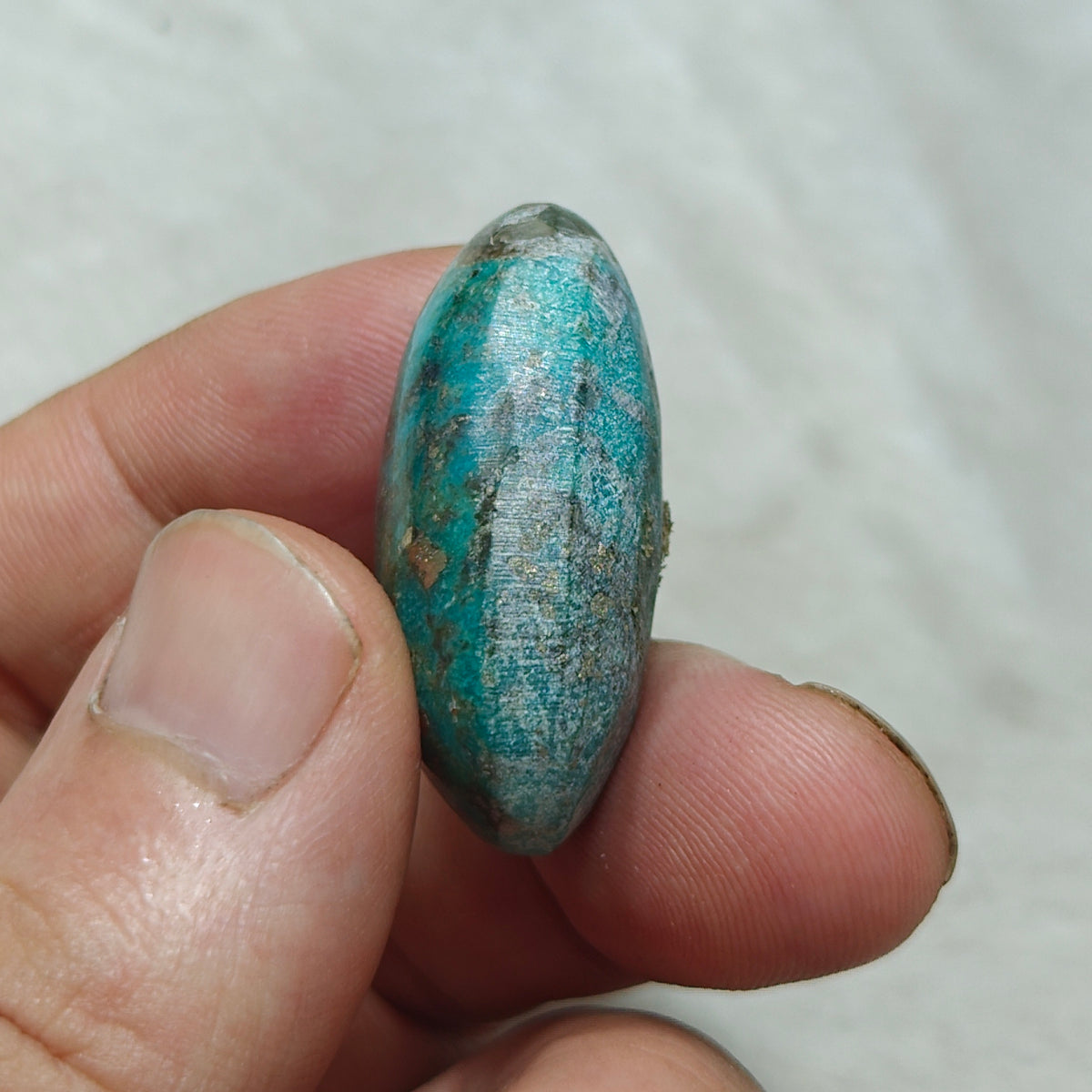 Turquoise Cabochon with Pyrite 17.5 grams