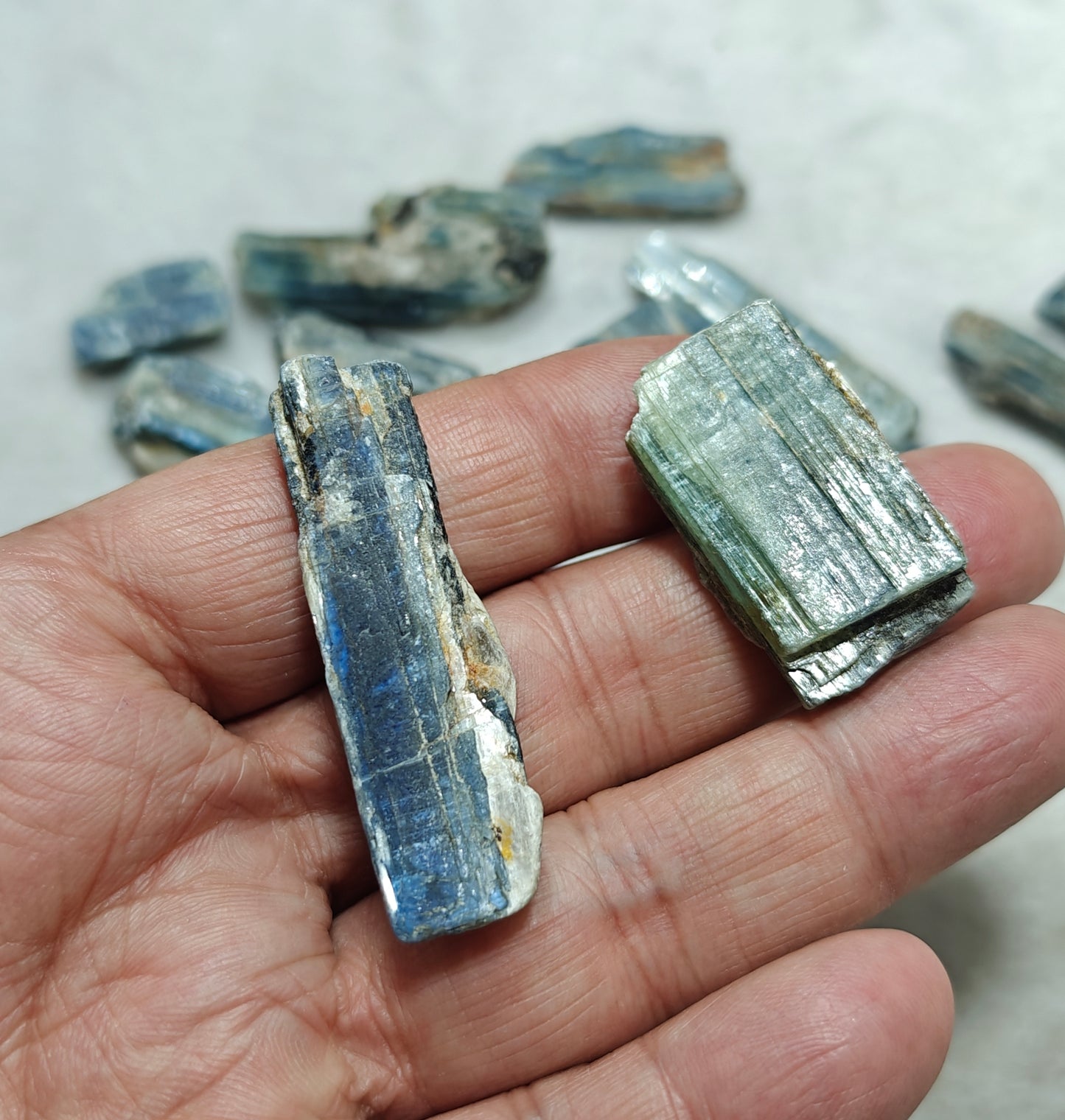 Natural kyanite crystals collection 160 grams