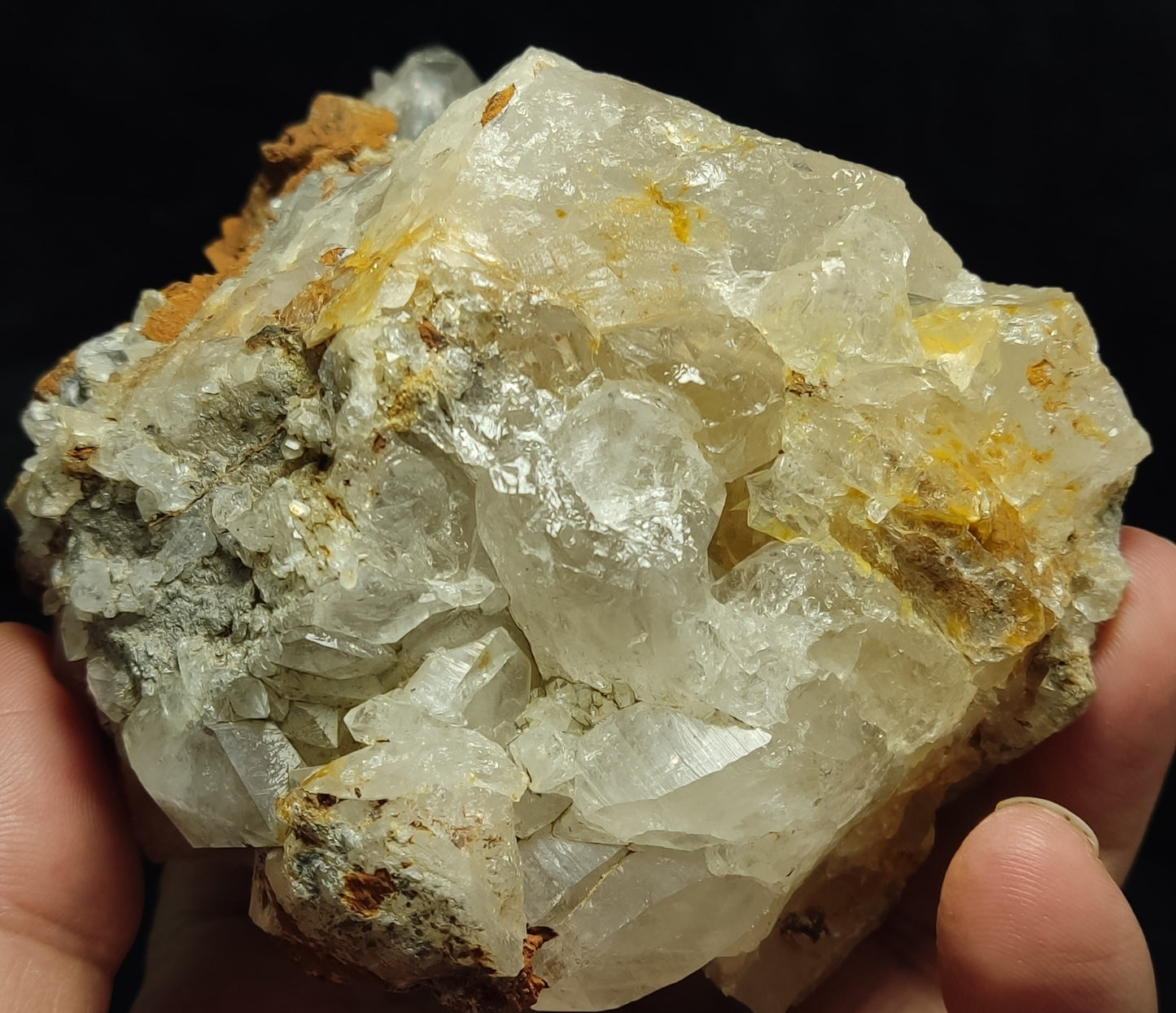 Natural terminated Quartz Specimen with Siderite 762 grams