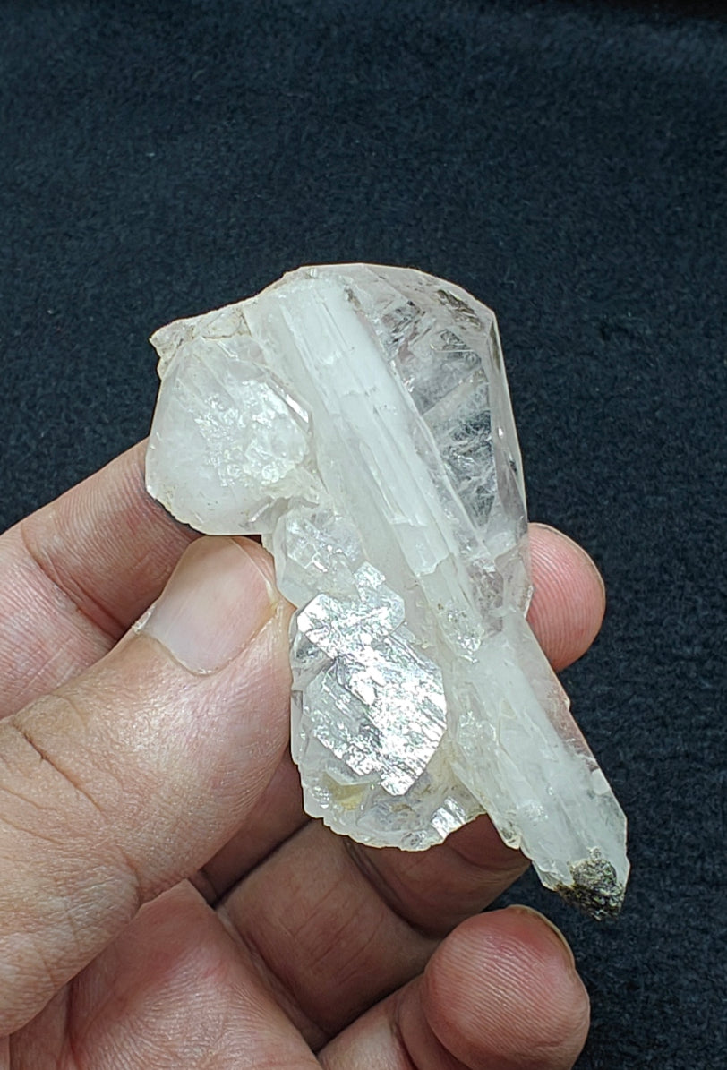 Natural Faden Quartz crystal specimen 48 grams