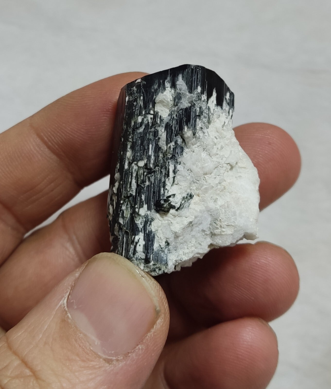 An Aesthetic Natural beautifully terminated tourmaline crystal 40 grams