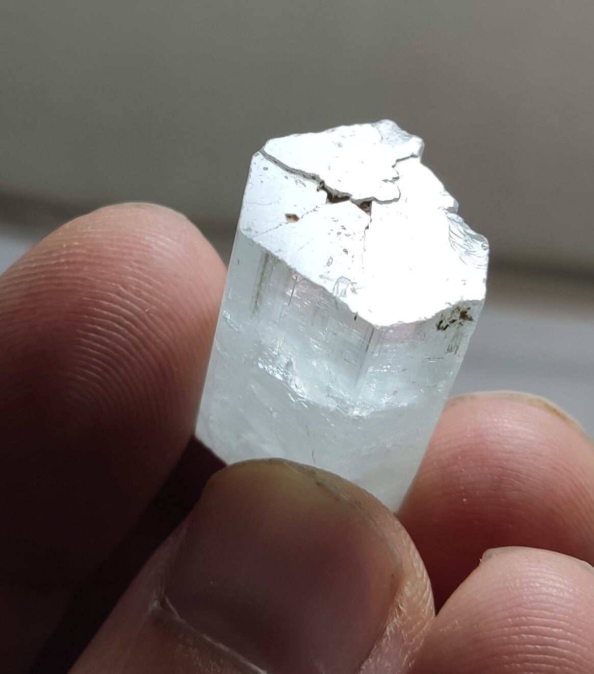 An Aesthetic specimen of aquamarine crystal 12 grams