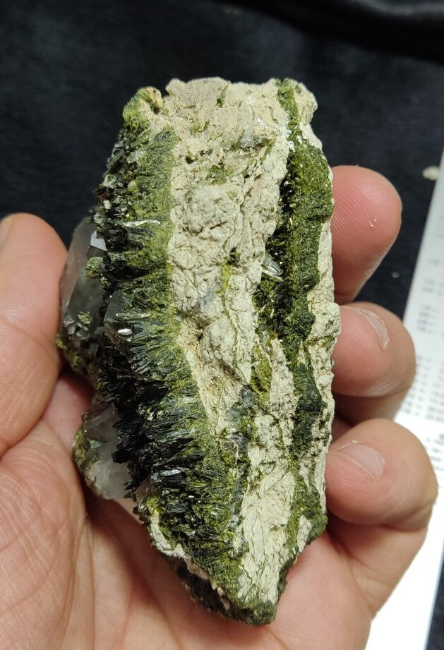 An Aesthetic terminated epidote Quartz specimen 265 grams
