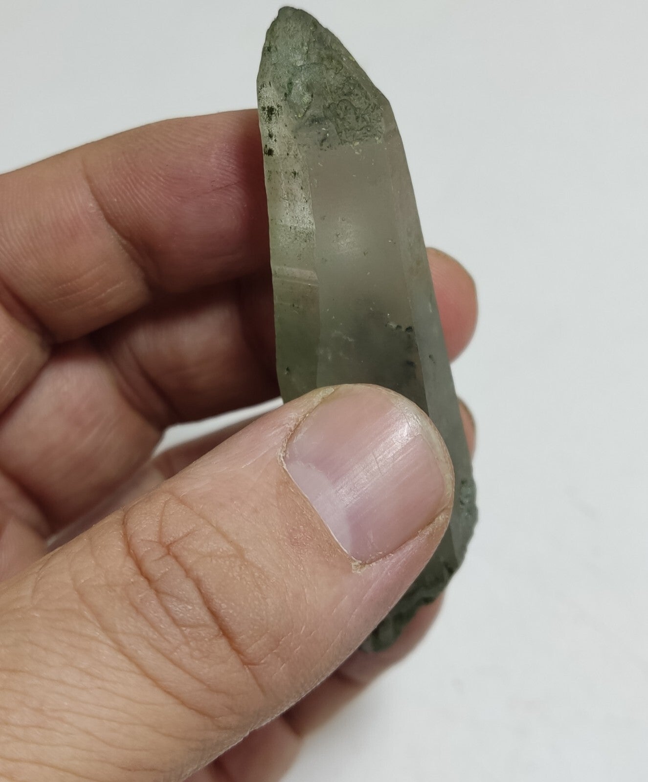 An Aesthetic Natural beautifully terminated Chlorite Quartz crystal 36 grams
