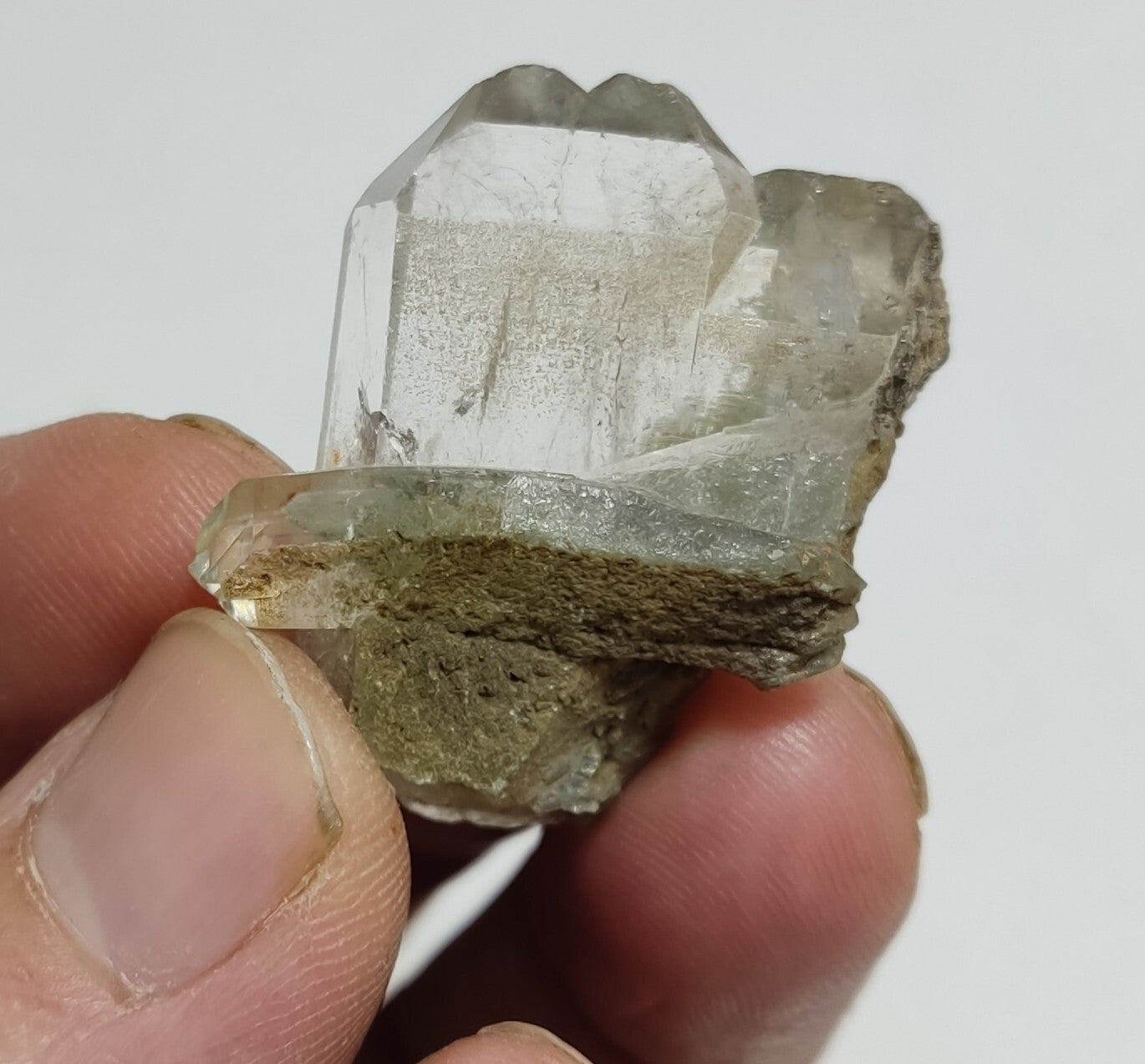 An Aesthetic Natural terminated chlorite Quartz specimen 16 grams