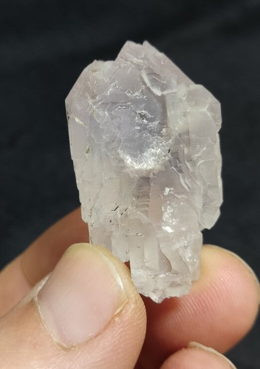 Miniature Etched Natural Transparent Quartz Amethyst Double Terminated 21 grams