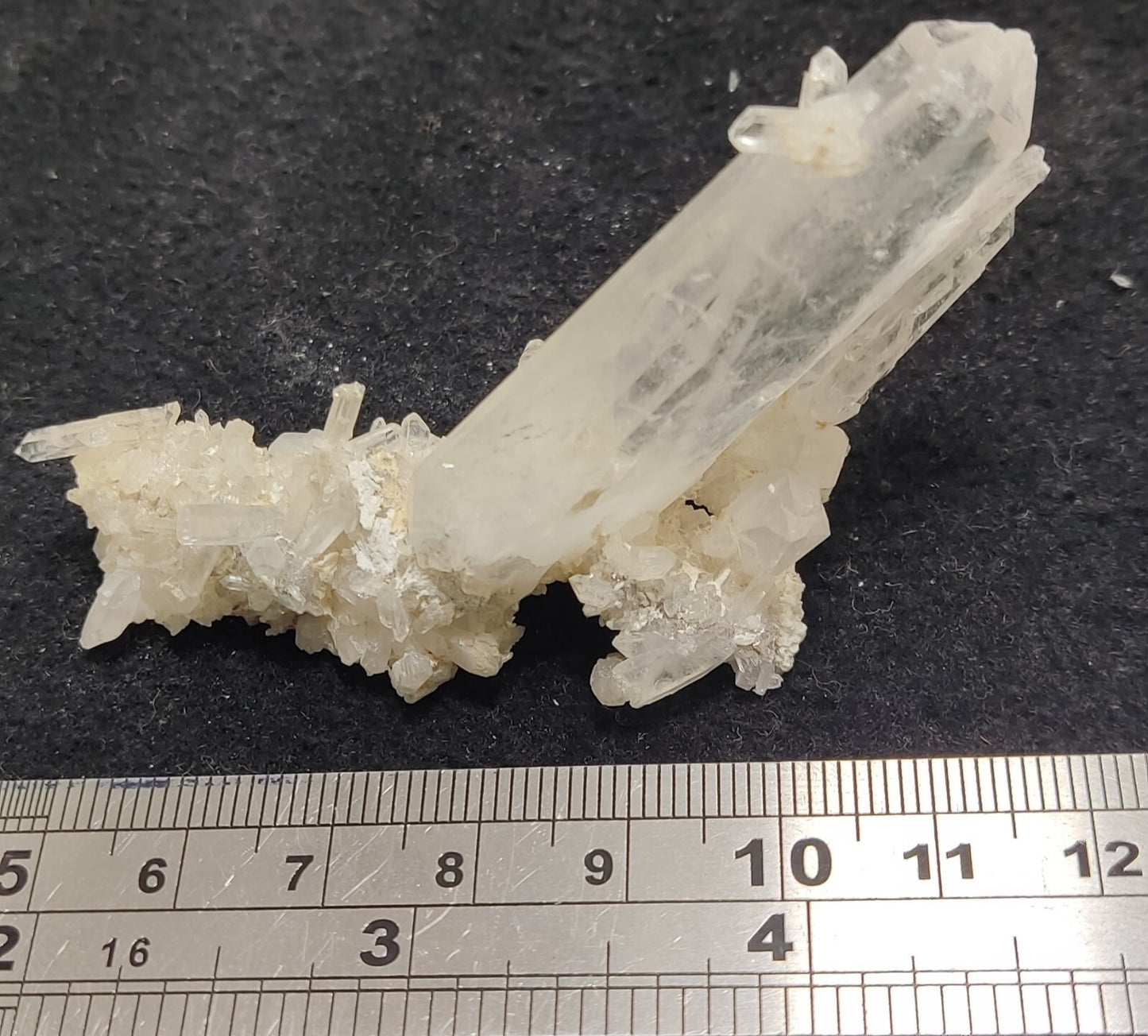 An Aesthetic specimen of faden Quartz crystal on matrix 28 grams