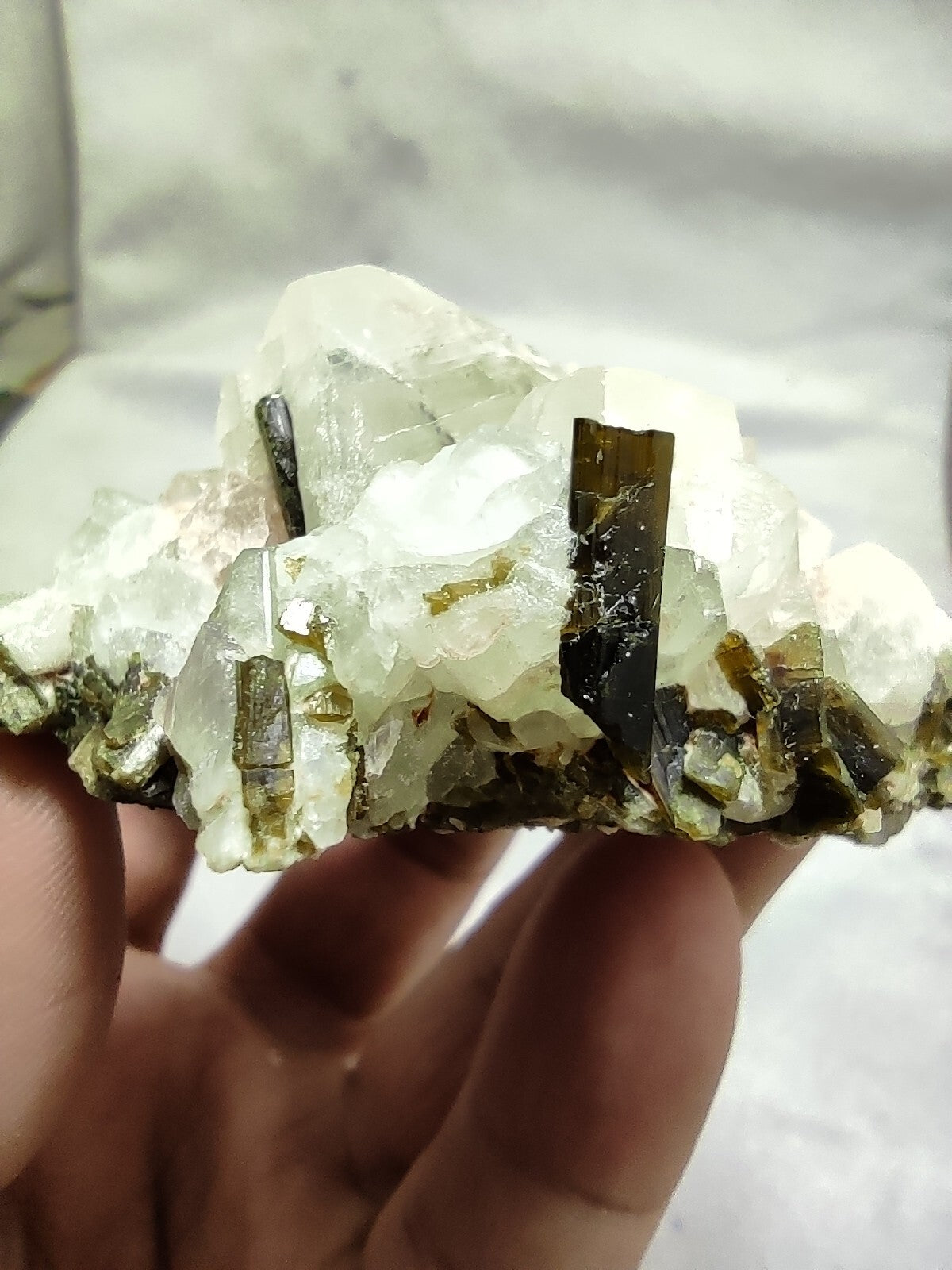 An amazing specimen of Adularia/feldspar with epidote 116 grams