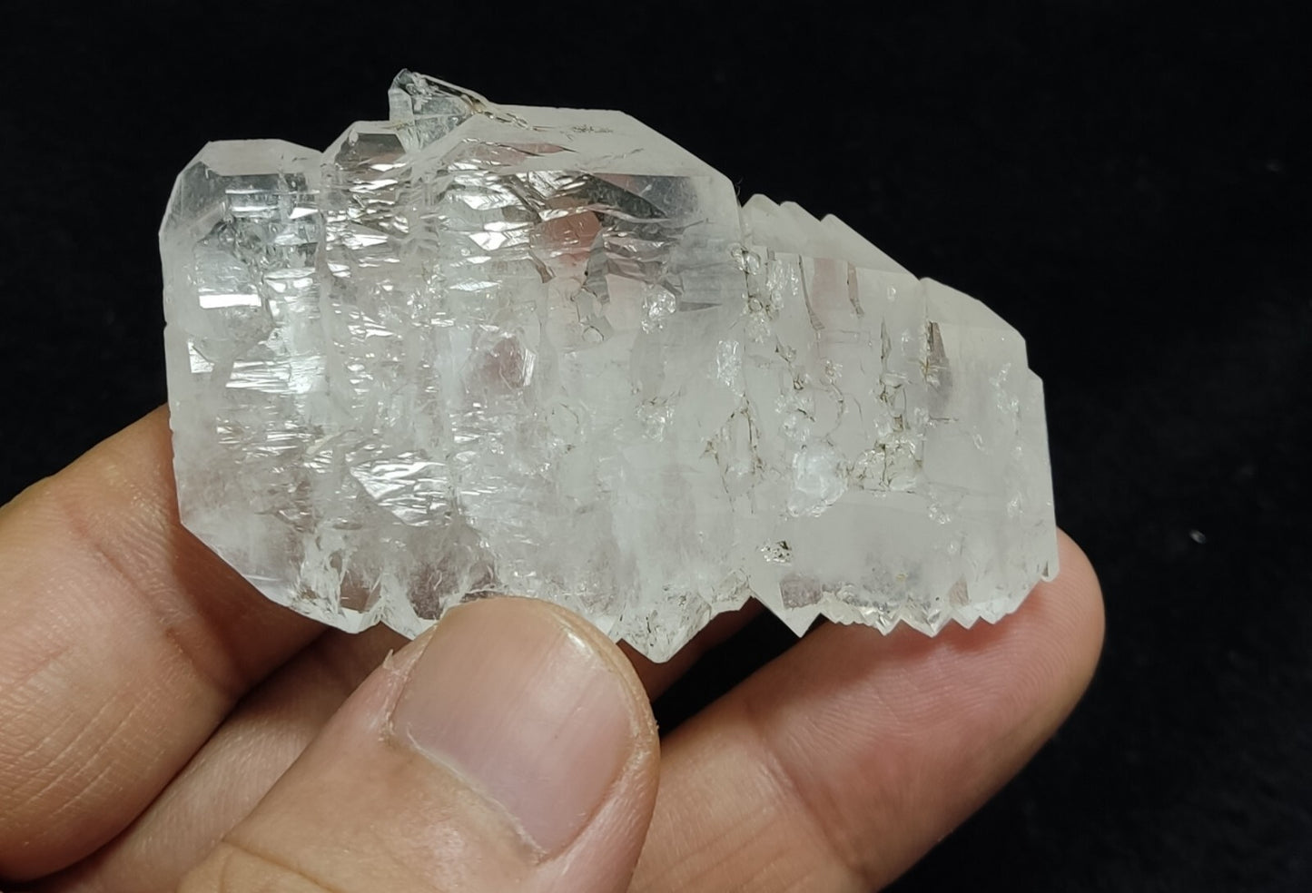 An Aesthetic terminated specimen of Faden Quartz crystal 54 grams