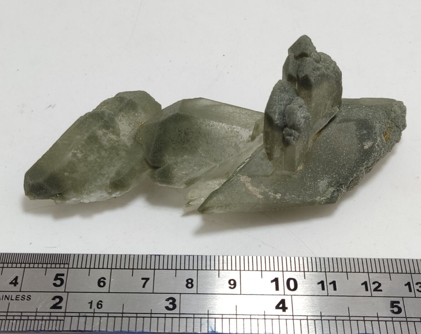 An Aesthetic Natural beautifully terminated Chlorite Quartz cluster 63 grams