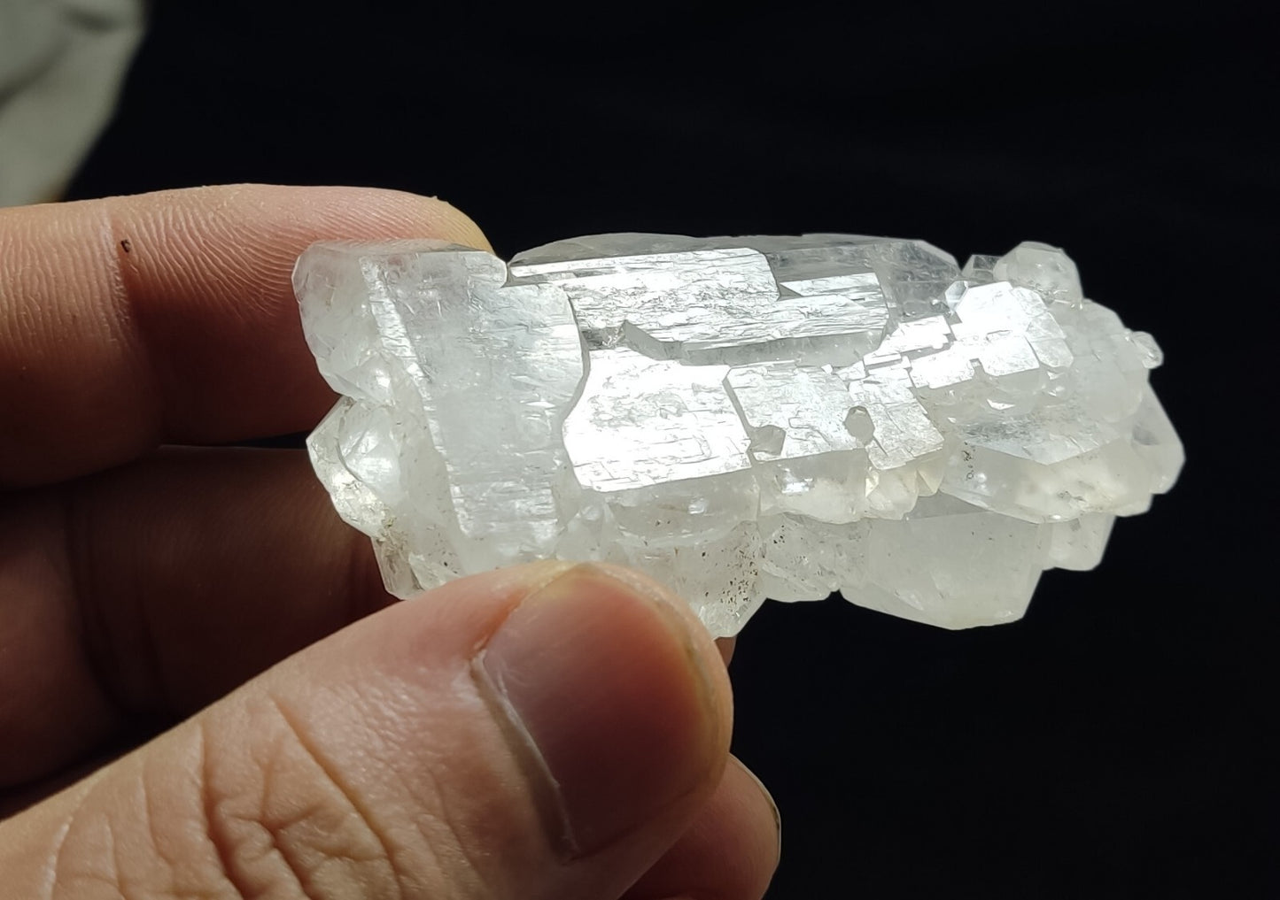 An Aesthetic terminated specimen of Faden Quartz crystal 62 grams